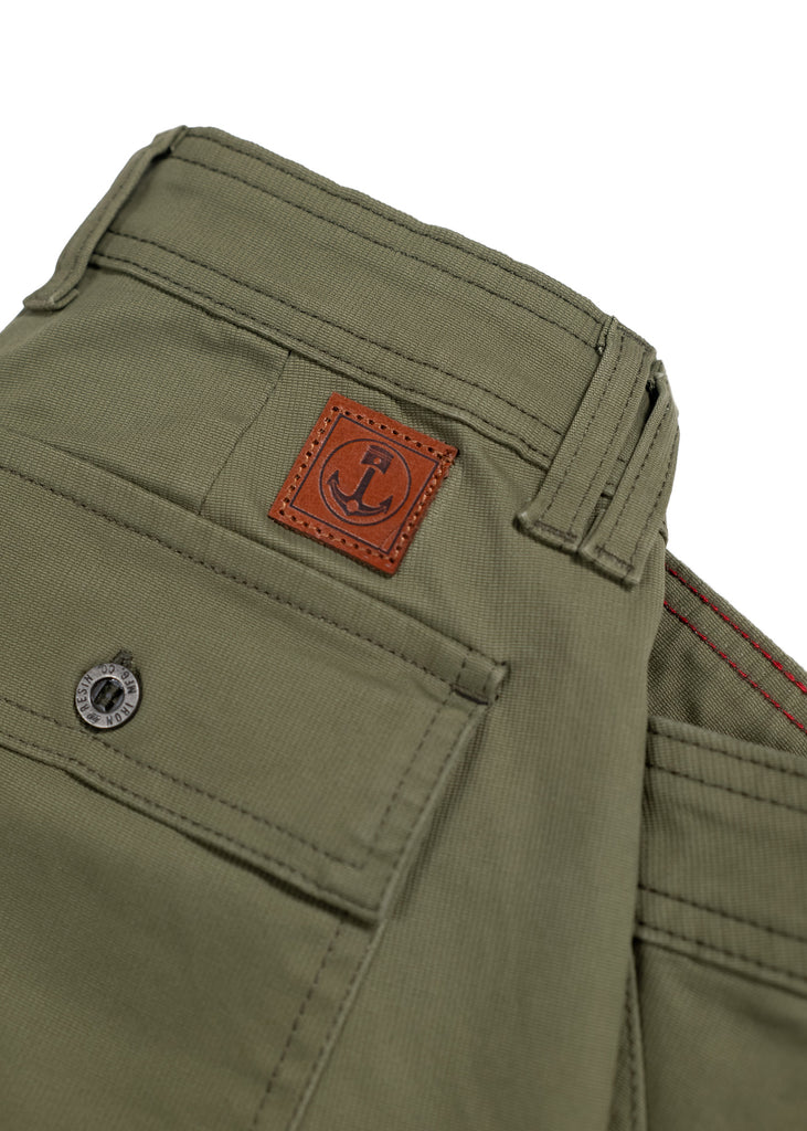 Iron & Resin - Brigade Shorts Olive Detail