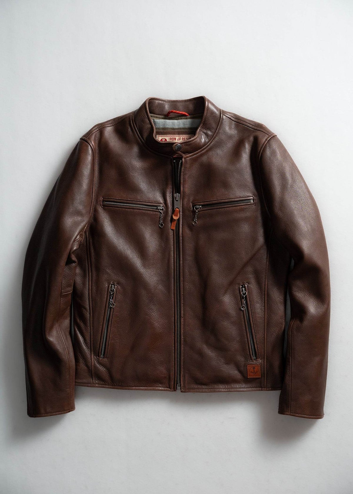 Bryce Cow Leather Jacket - Iron & Resin