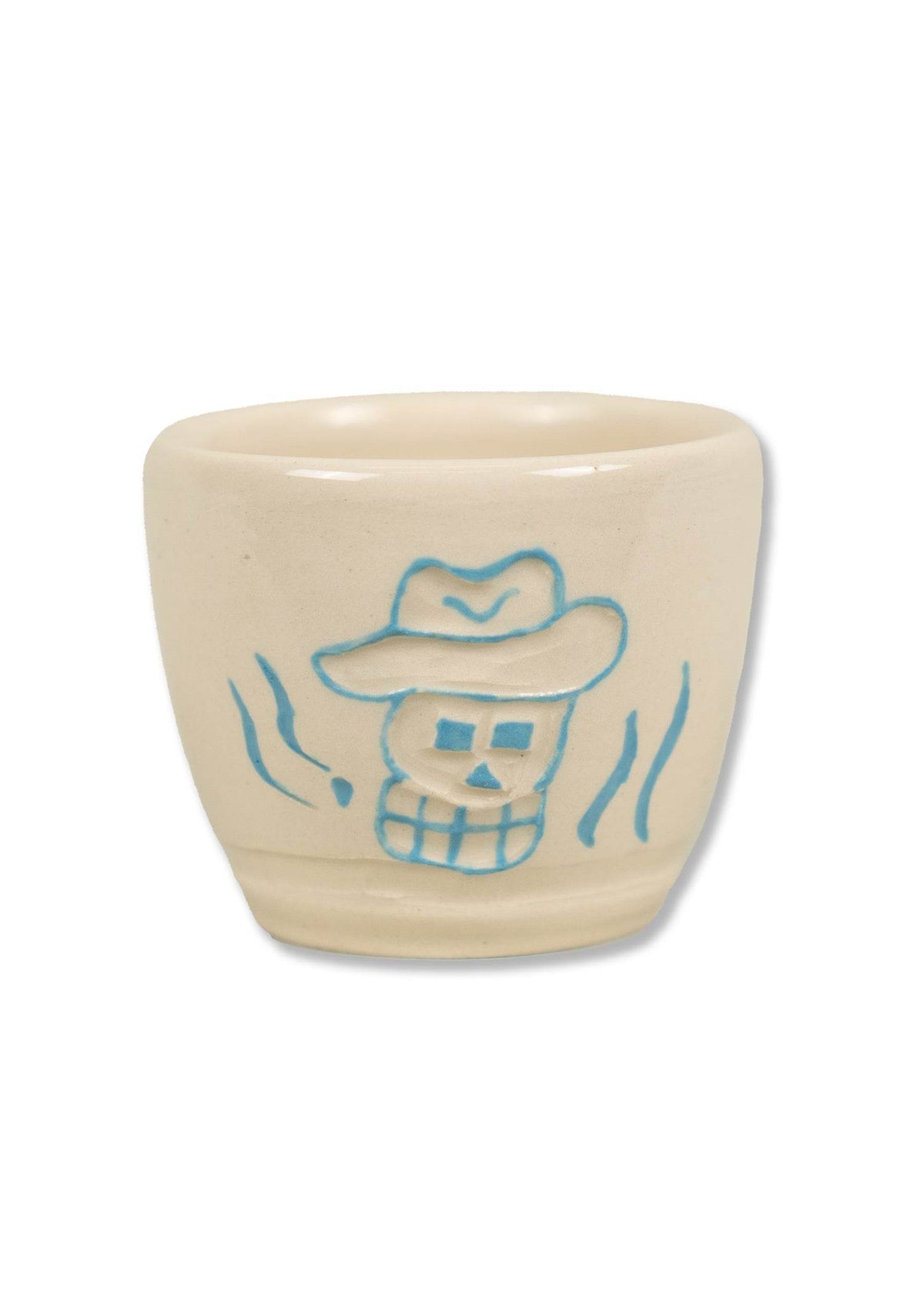 Danny D x INR: Baby Blue Cowboy Cortado Cup - Iron & Resin