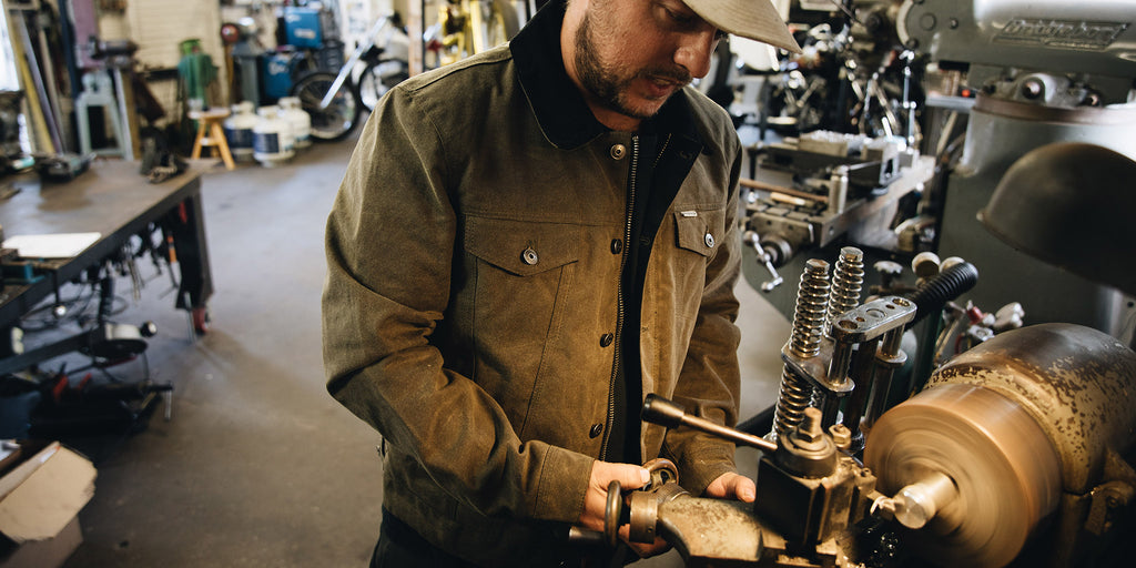 Iron & Resin Scout Jacket - A Flannel Lined Waxed Canvas Trucker Jacket