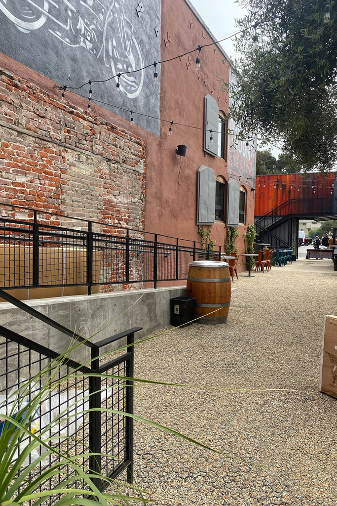 The Iron & Resin Retail Store back yard coffee with Humblemaker Coffee