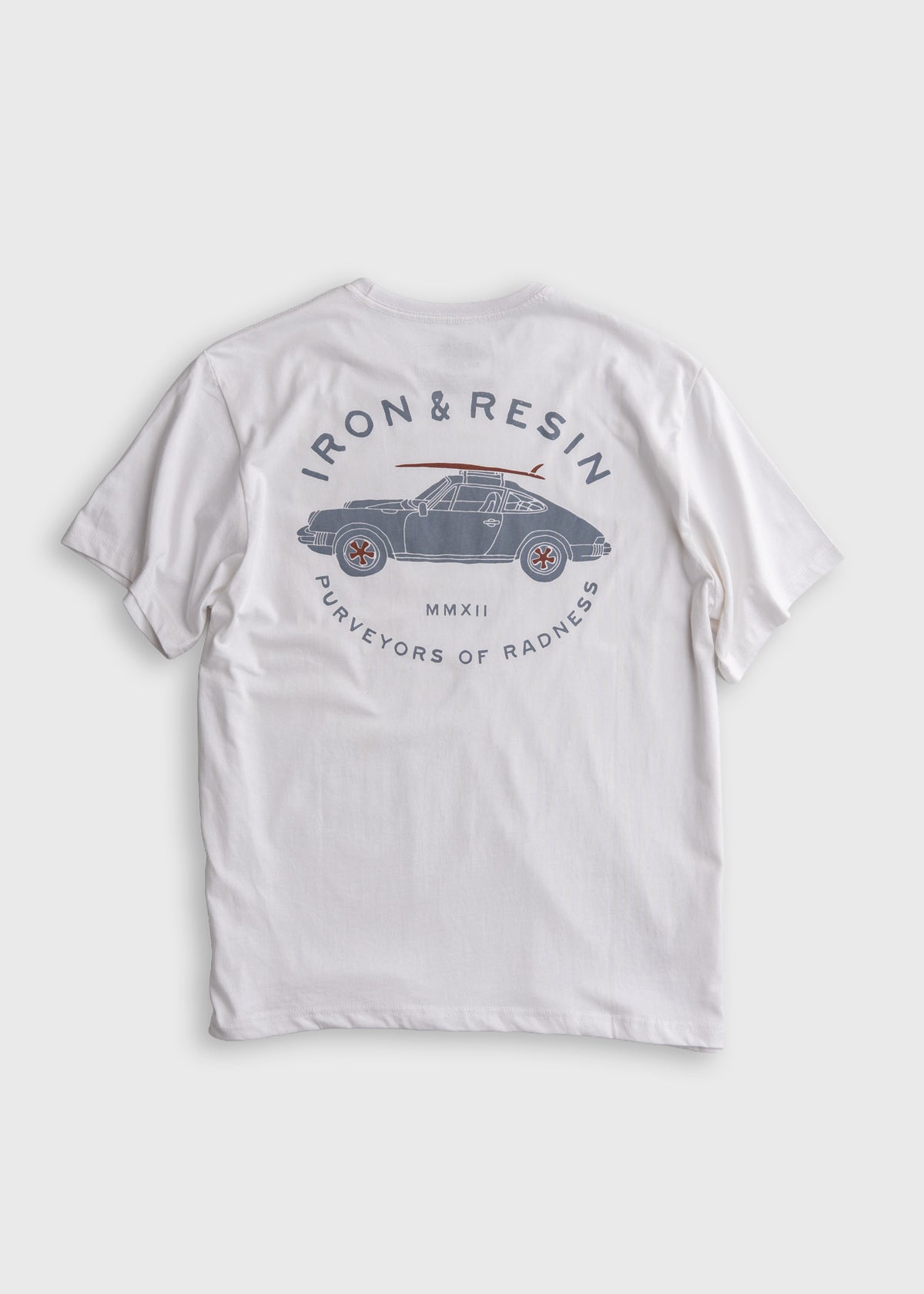 Men’s organic cotton t-shirt in White, with custom graphic print, chest pocket and soft feel, lightweight everyday tee