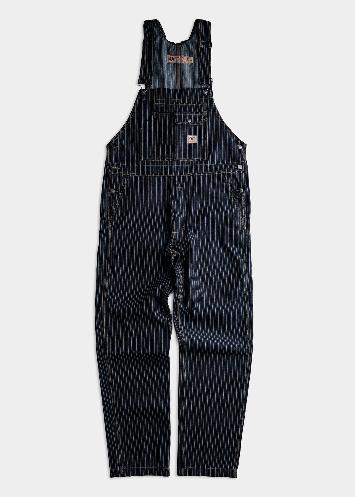 Tatham Striped Denim Overalls
