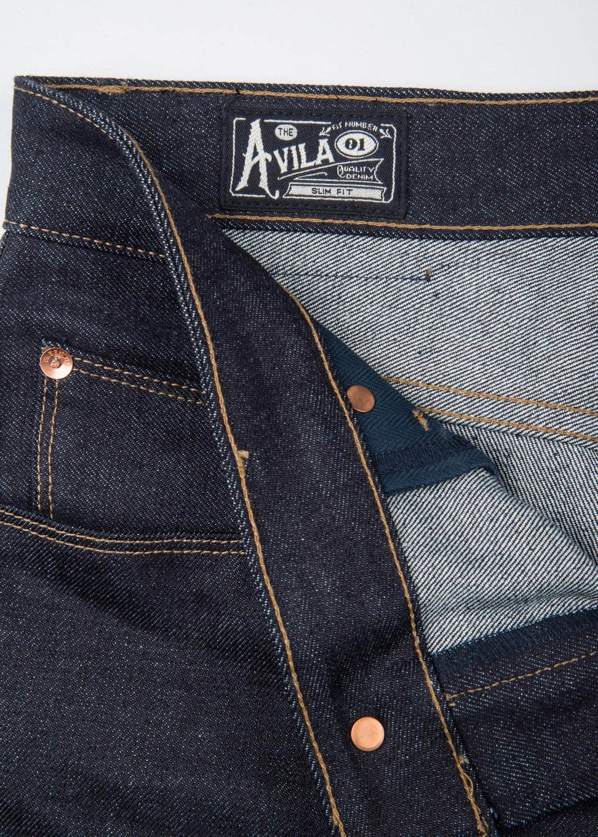 Freenote Avila Slim Taper Ounce Blue - Iron & Resin
