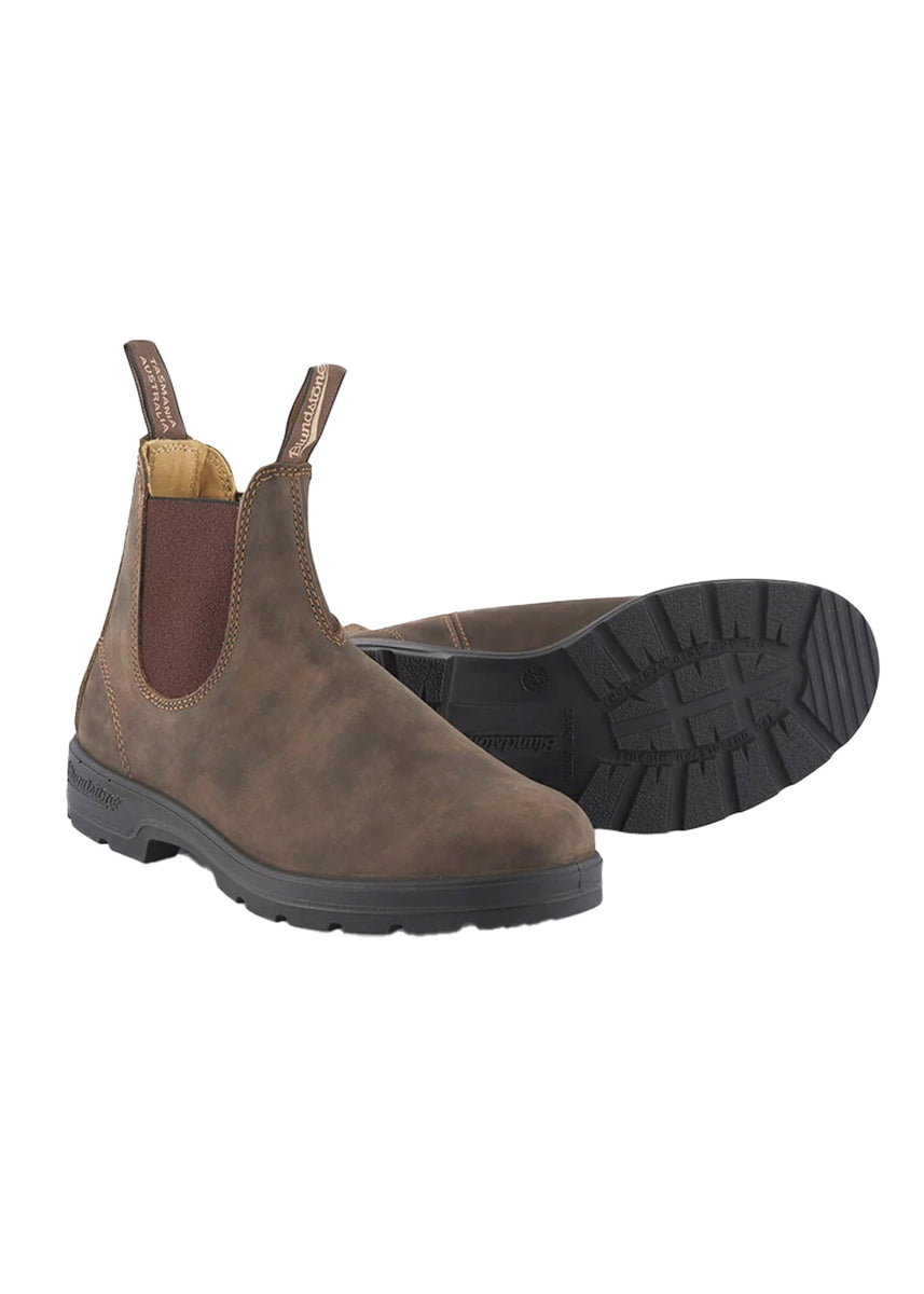 Blundstone 585 Rustic Brown Boots Iron Resin