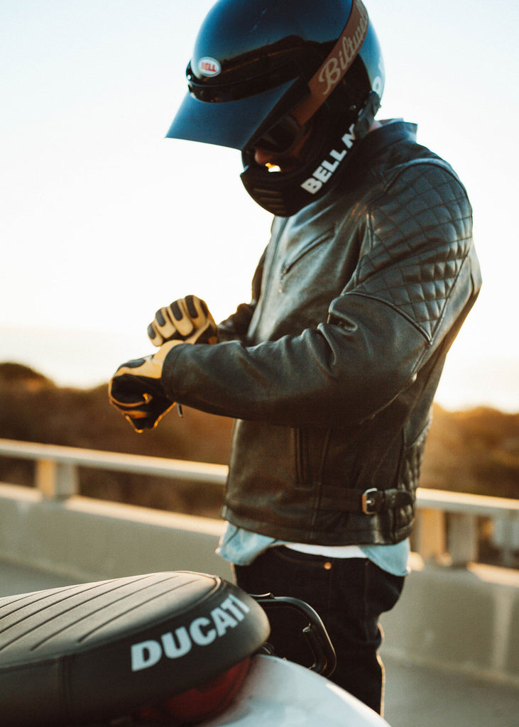 Iron & Resin Truckston Moto Jacket in Black Leather