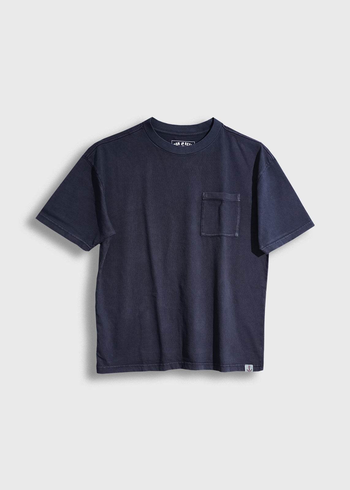 Ash Pocket Tee – Men's Cotton Pocket T-Shirt – Iron & Resin