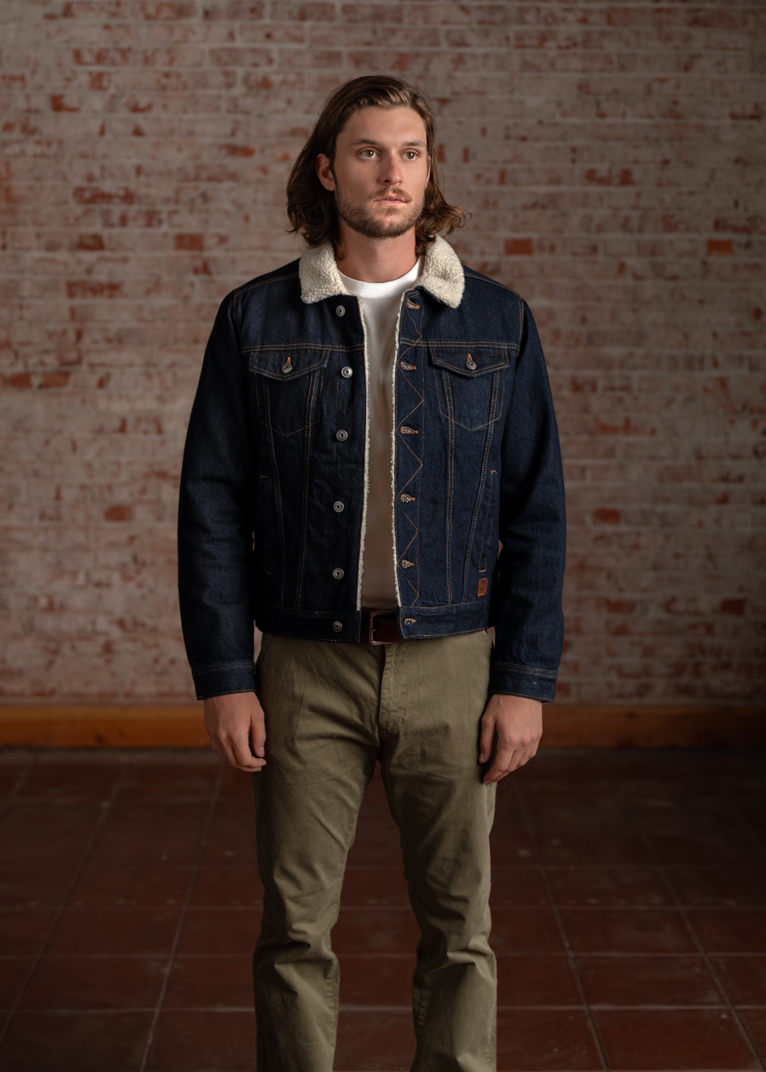 Denim Jacket Blue | Sherpa Lined Blacksmith – Iron & Resin