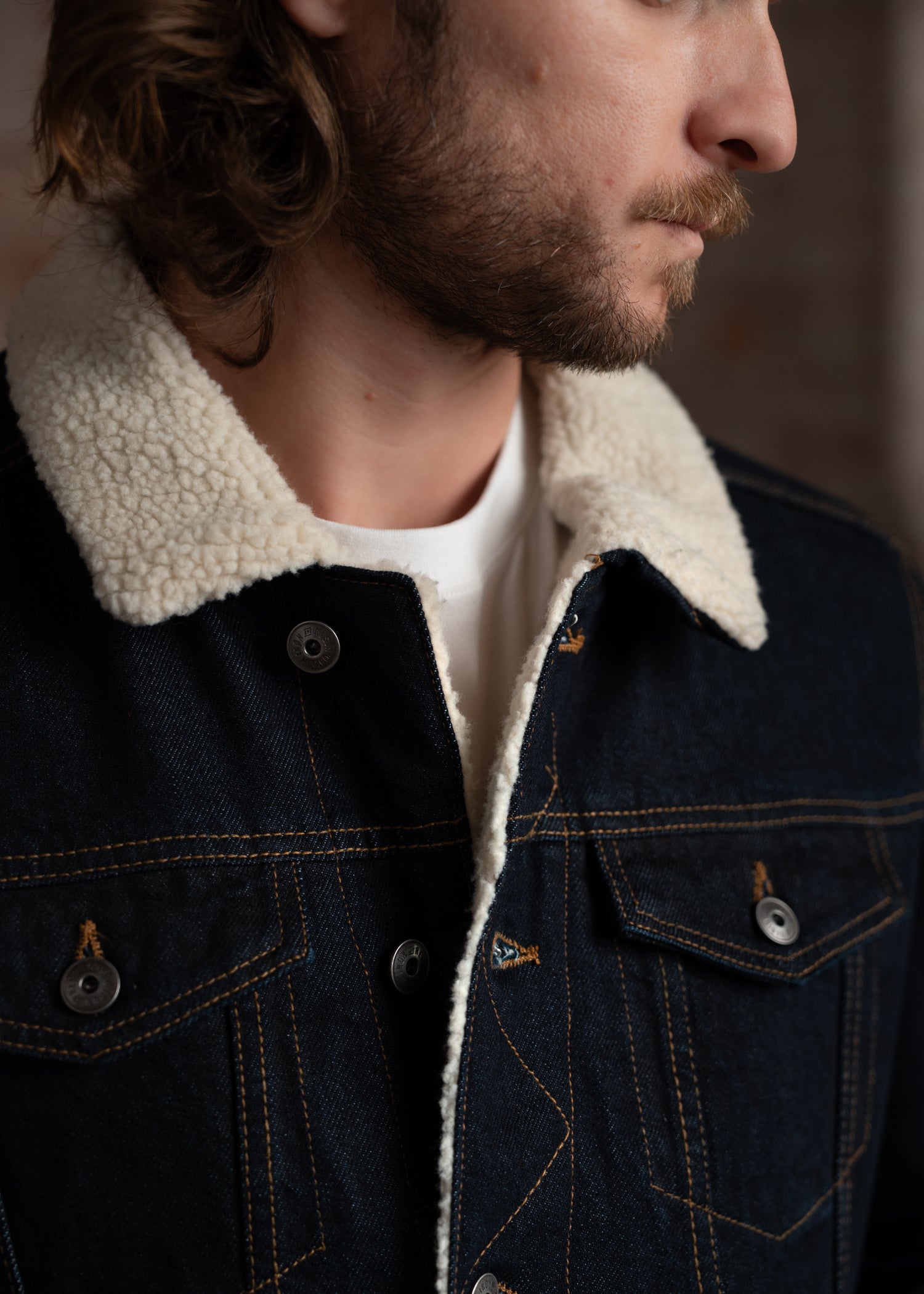 Denim Jacket Blue | Sherpa Lined Blacksmith – Iron & Resin