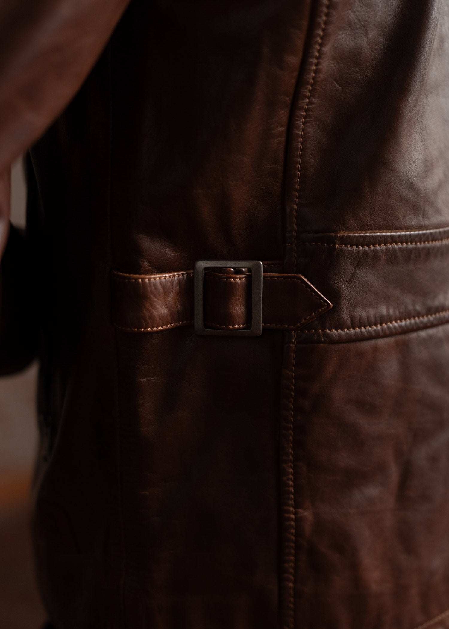 Cowhide Jacket Mens | Brown Cow Leather Jacket – Iron & Resin