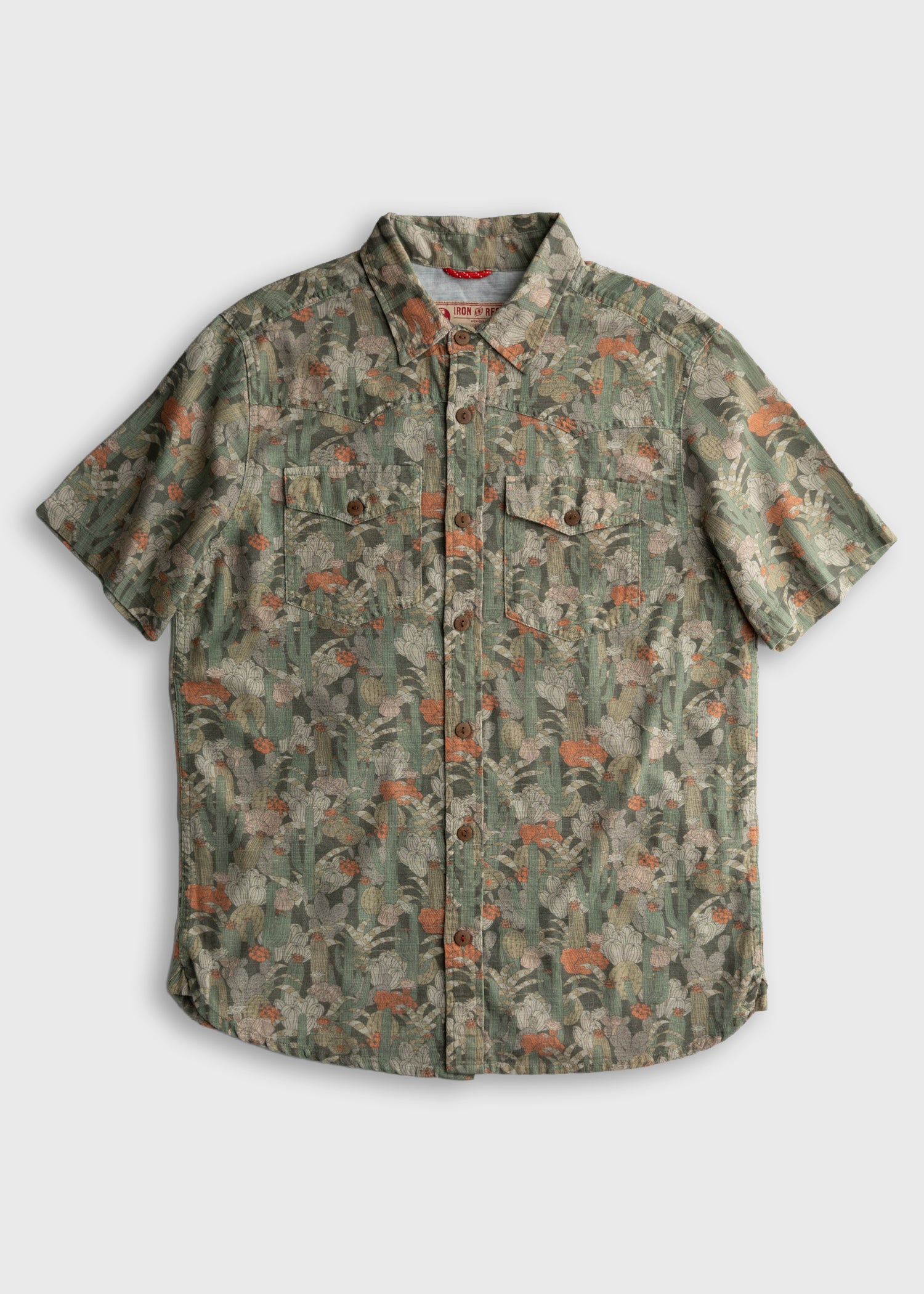 cactus dress shirt No Problemo Tacos Avocado and Cactus Long Sleeve Casual Button-Up Food Shirt Pyknic