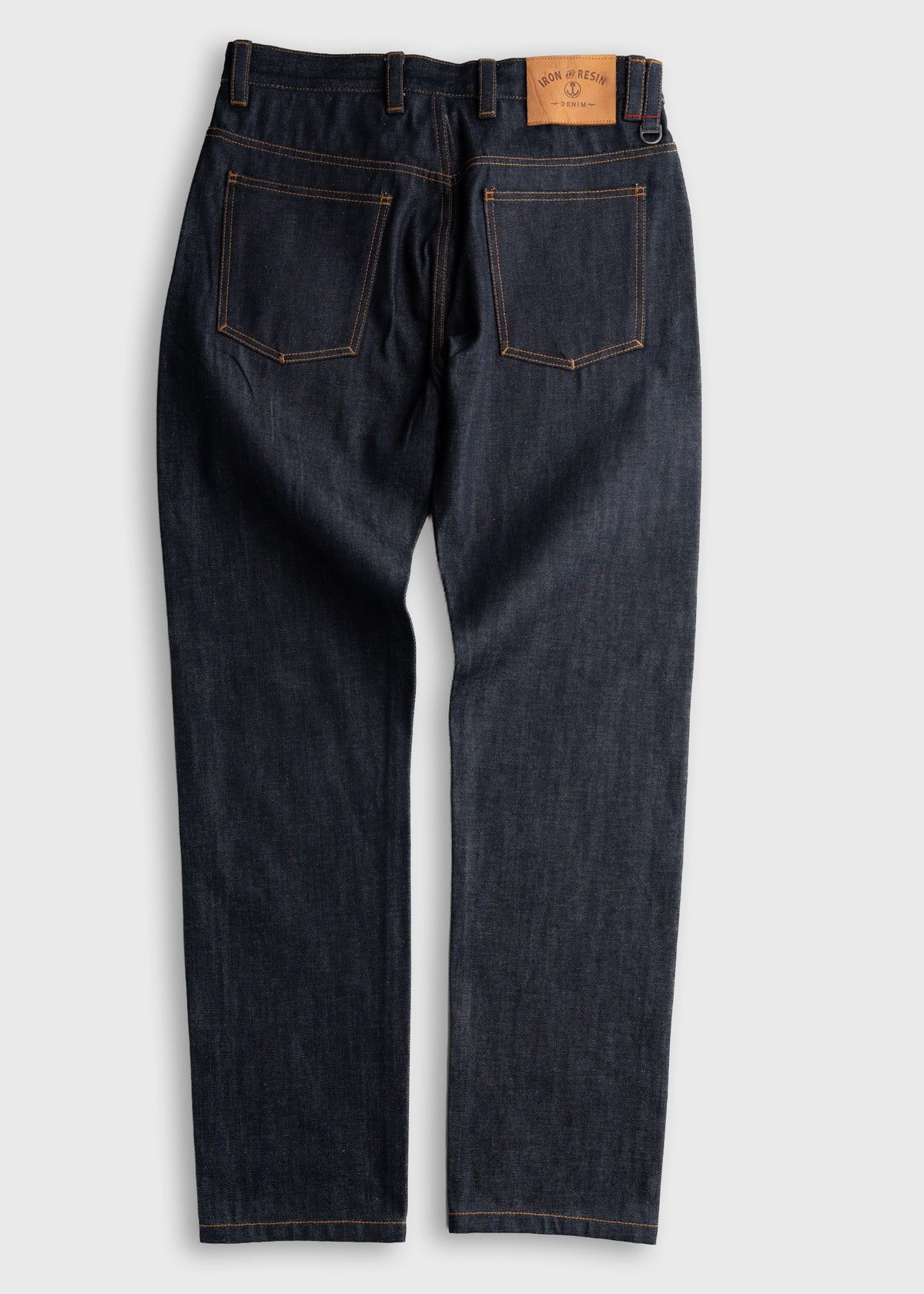 Indigo Cotton Denim Jeans Mens Straight Leg Fit – Iron & Resin