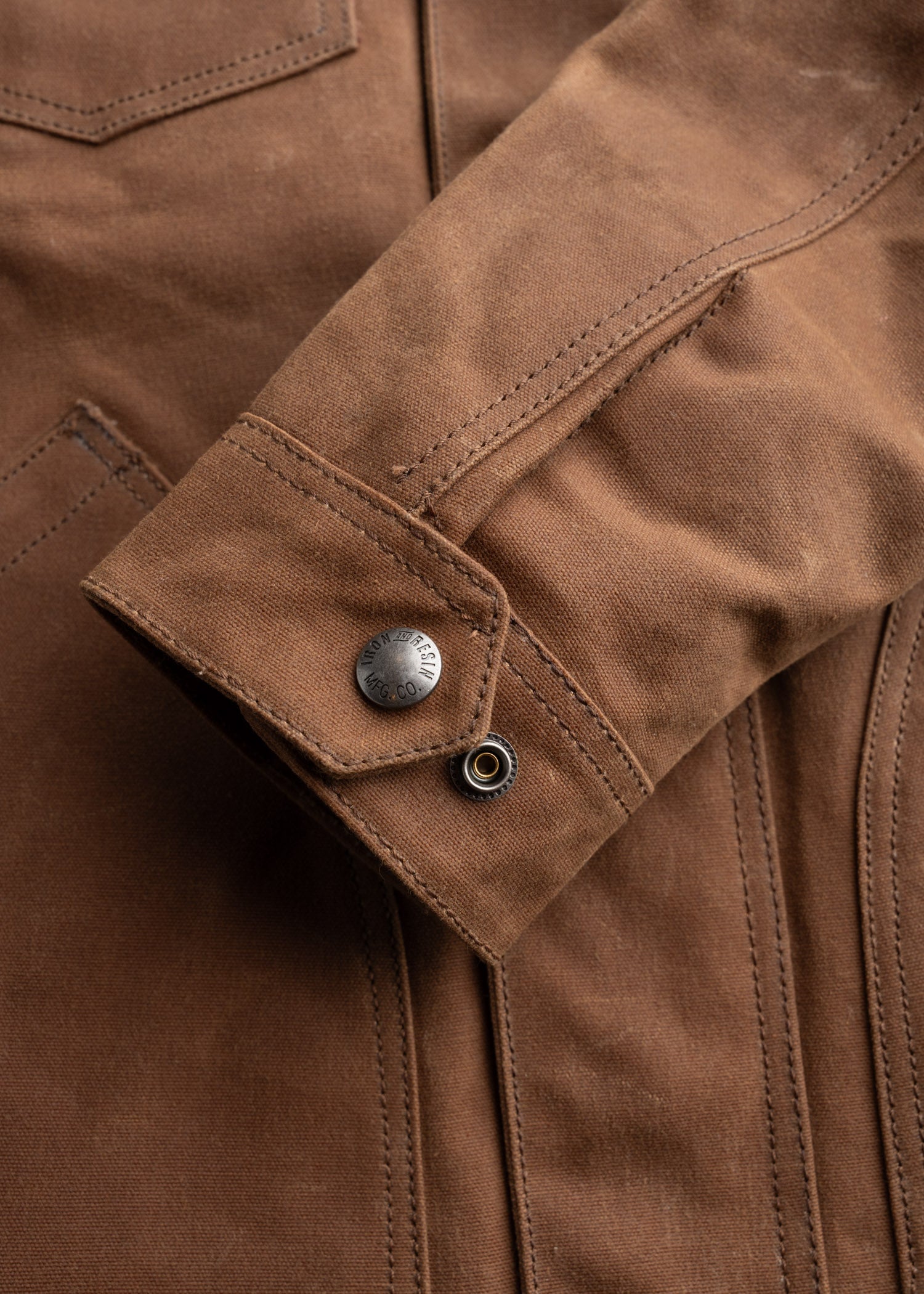 Cruiser Jacket – Raymond Waxed Canvas Motorcycle Jacket – Iron & Resin