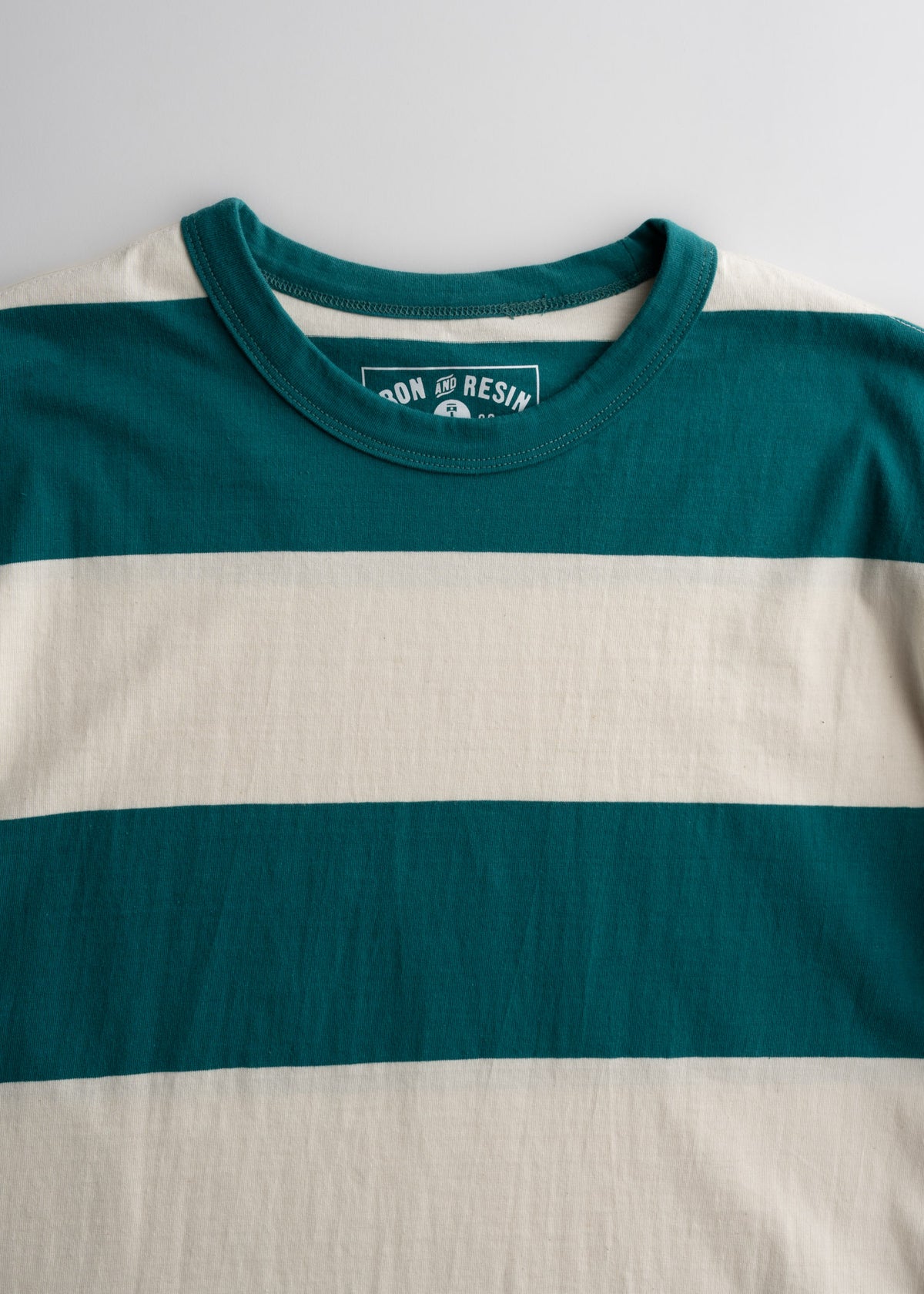 Men’s striped cotton t-shirt with 6 oz combed yarn fabric, lightweight soft tee with classic everyday fit and style