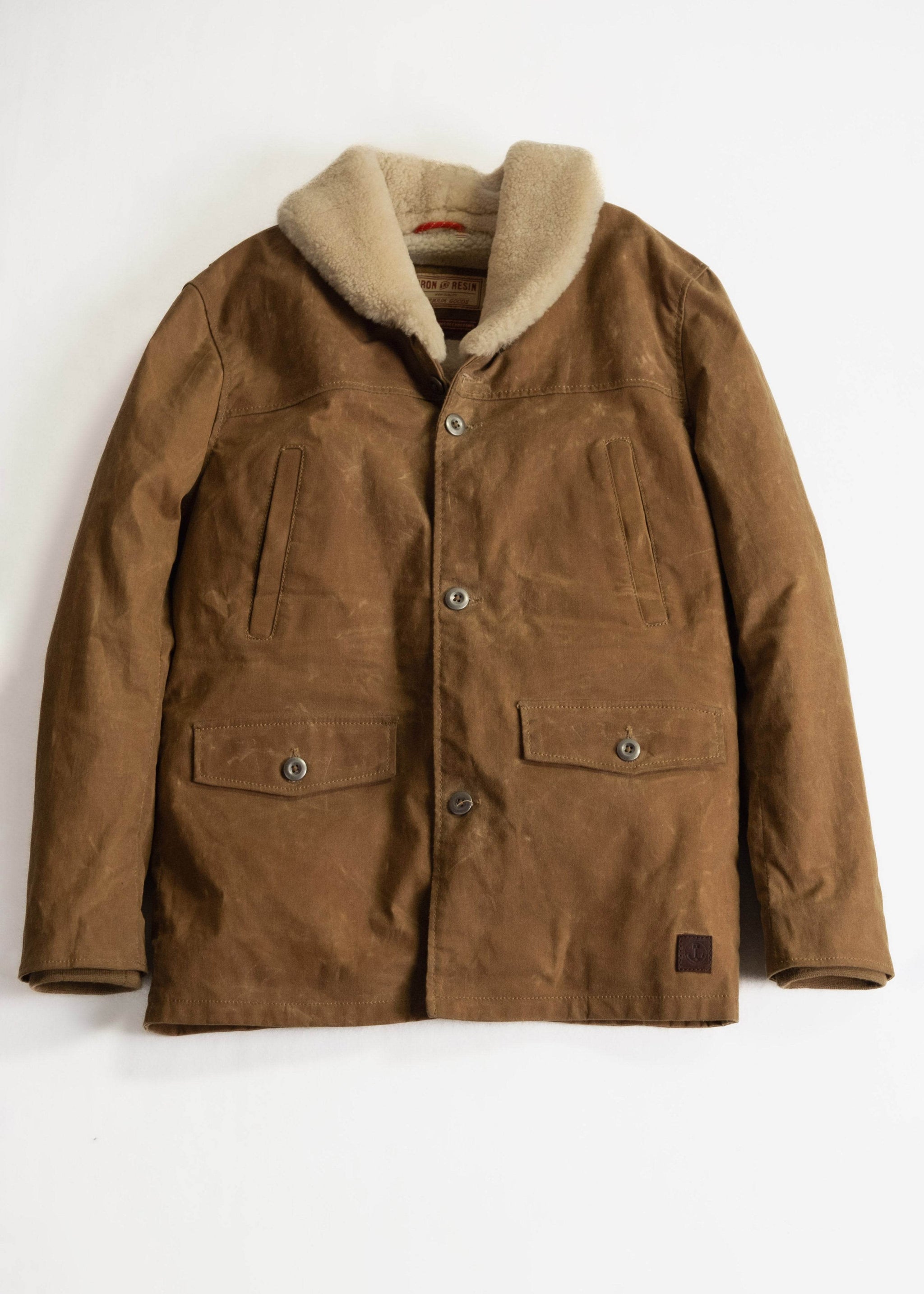 ジャケット・アウター mieajunar lincoln wool short jacket Waxed Cotton Winter Jacket – Heavy Duty Canvas Lincoln Jacket