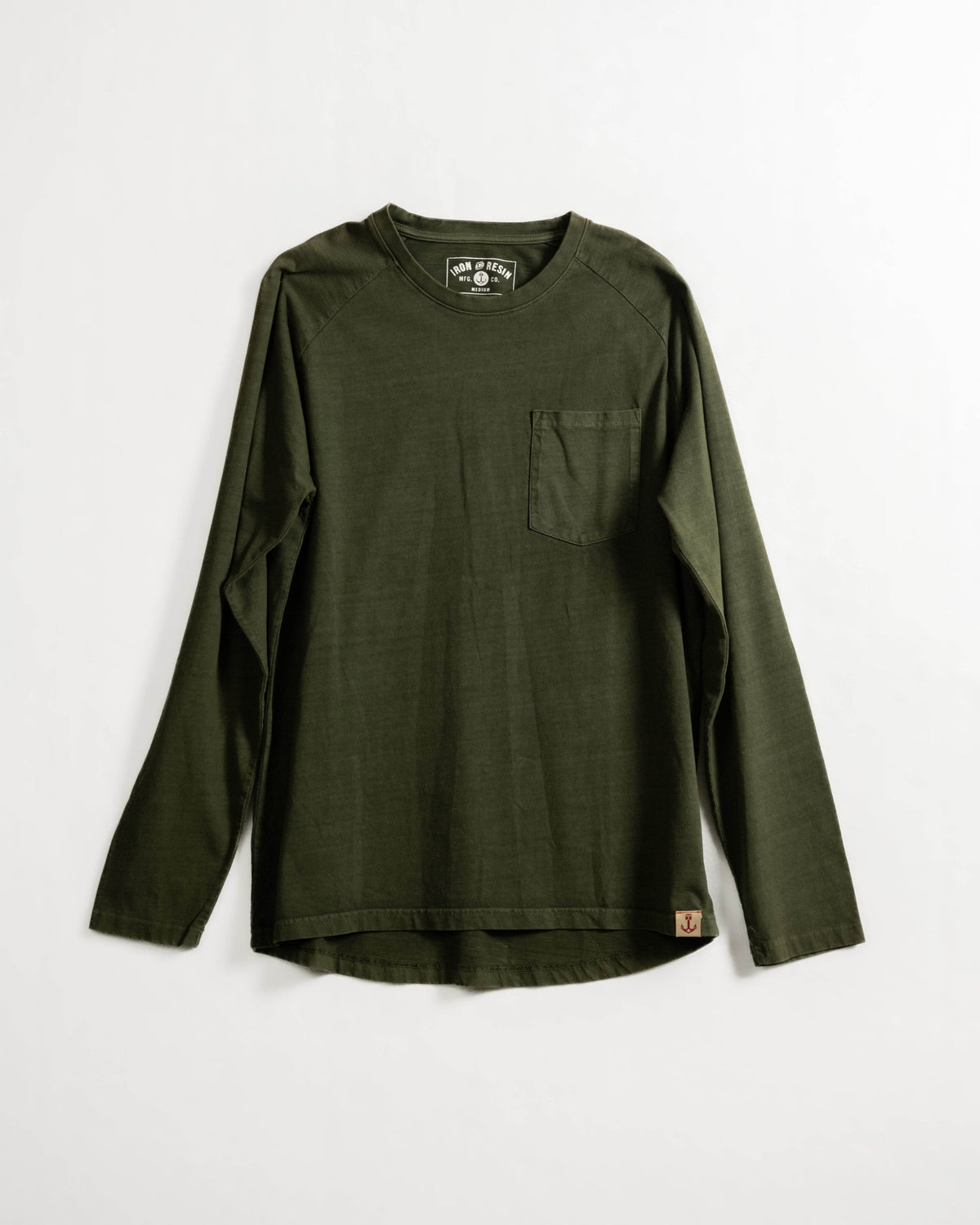 Faded Pocket Raglan - Iron & Resin