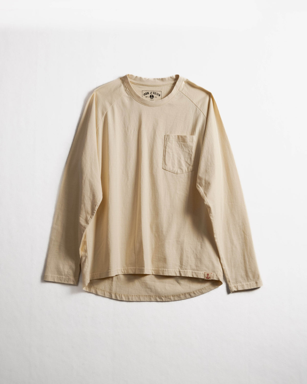 Faded Pocket Raglan - Iron & Resin