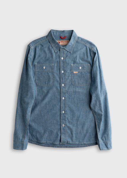 grey chambray dress shirt Men's James Short Sleeve Shirt