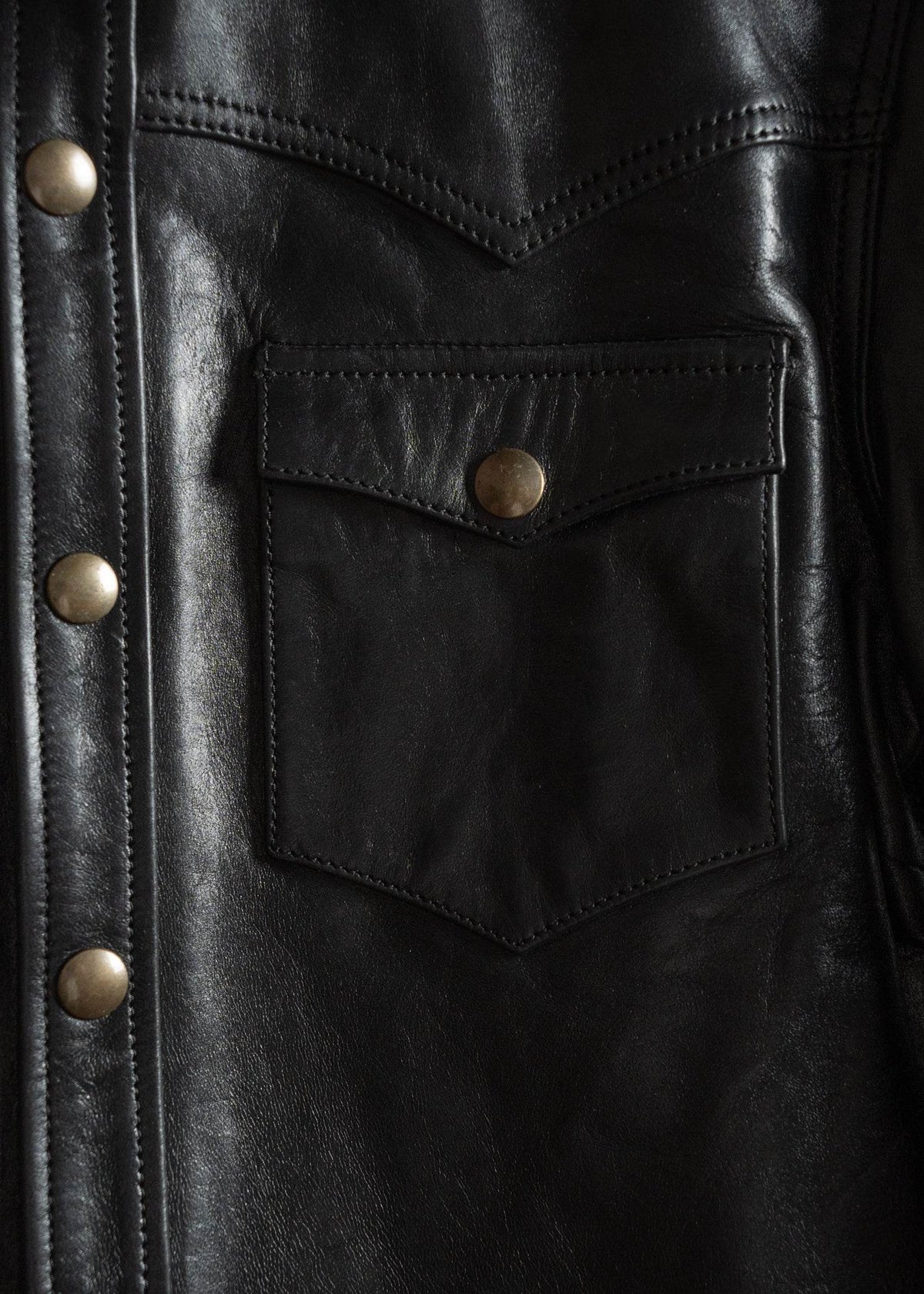 Fence Horse Hide Shirt - Iron & Resin