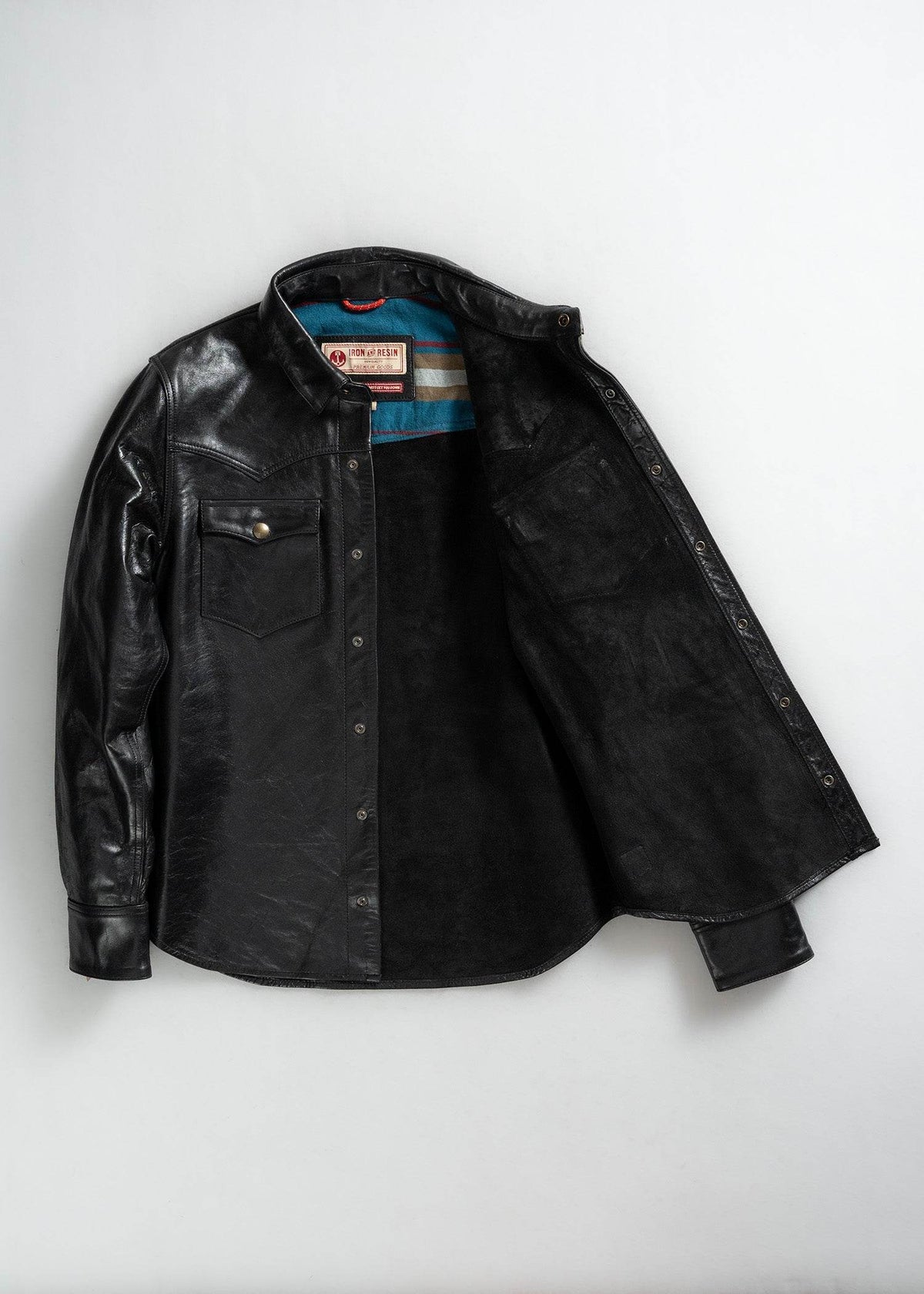 Fence Horse Hide Shirt - Iron & Resin