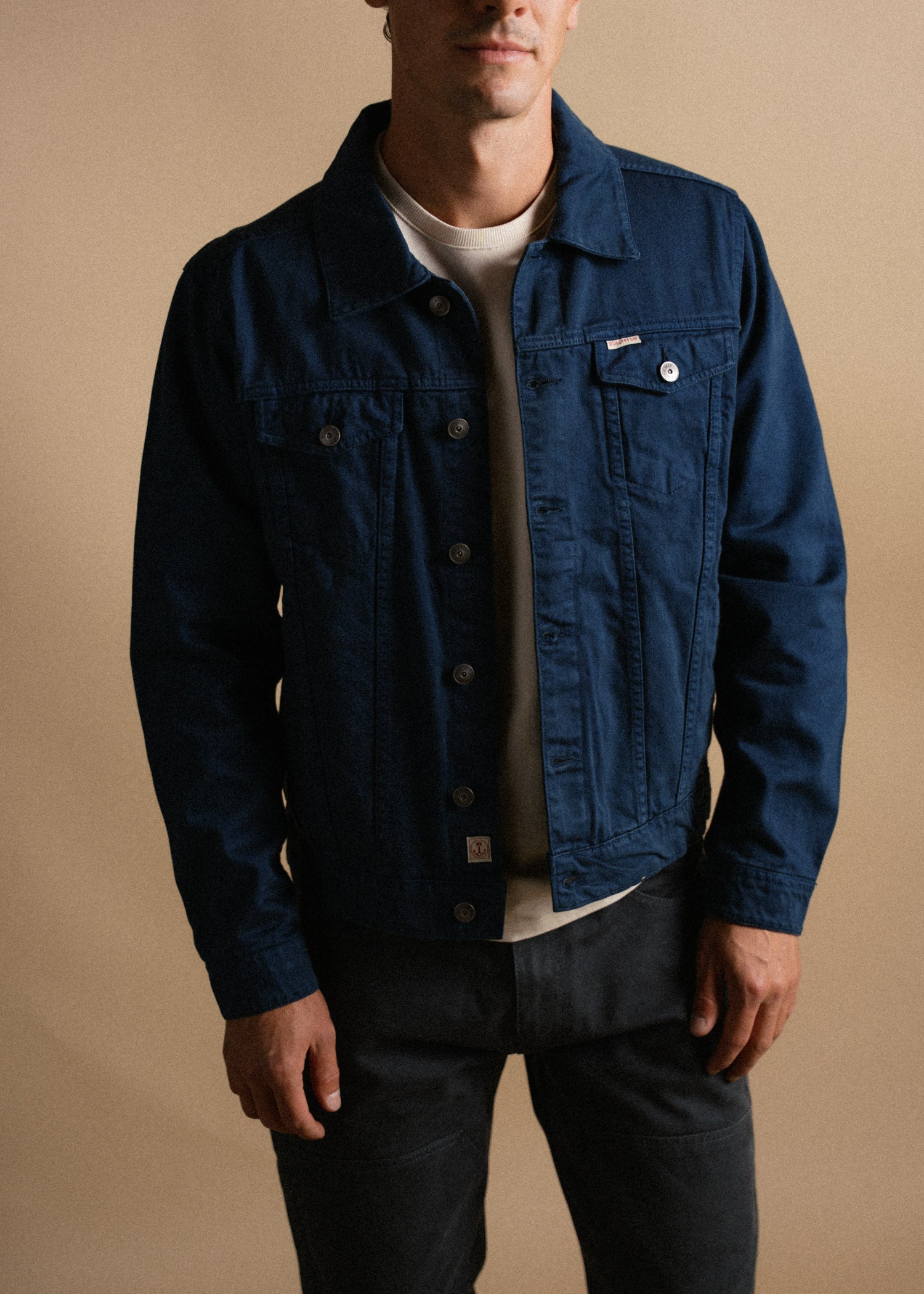 Bull Denim Jacket | Charcoal & White Iron & Resin Bull Denim Jacket | Charcoal & White Iron & Resin
