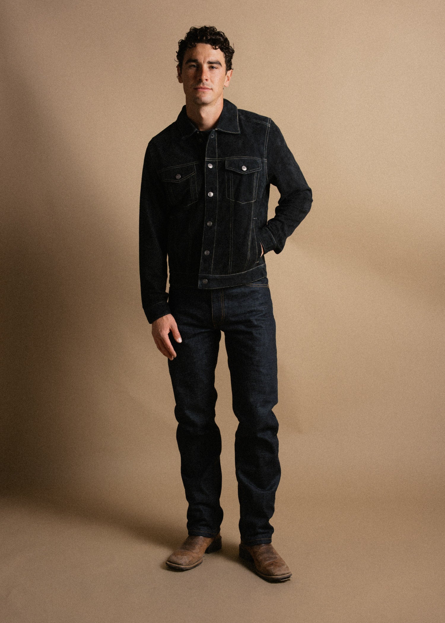 Men's Suede Jacket | Highwayman Goat Suede Jacket – Iron & Resin