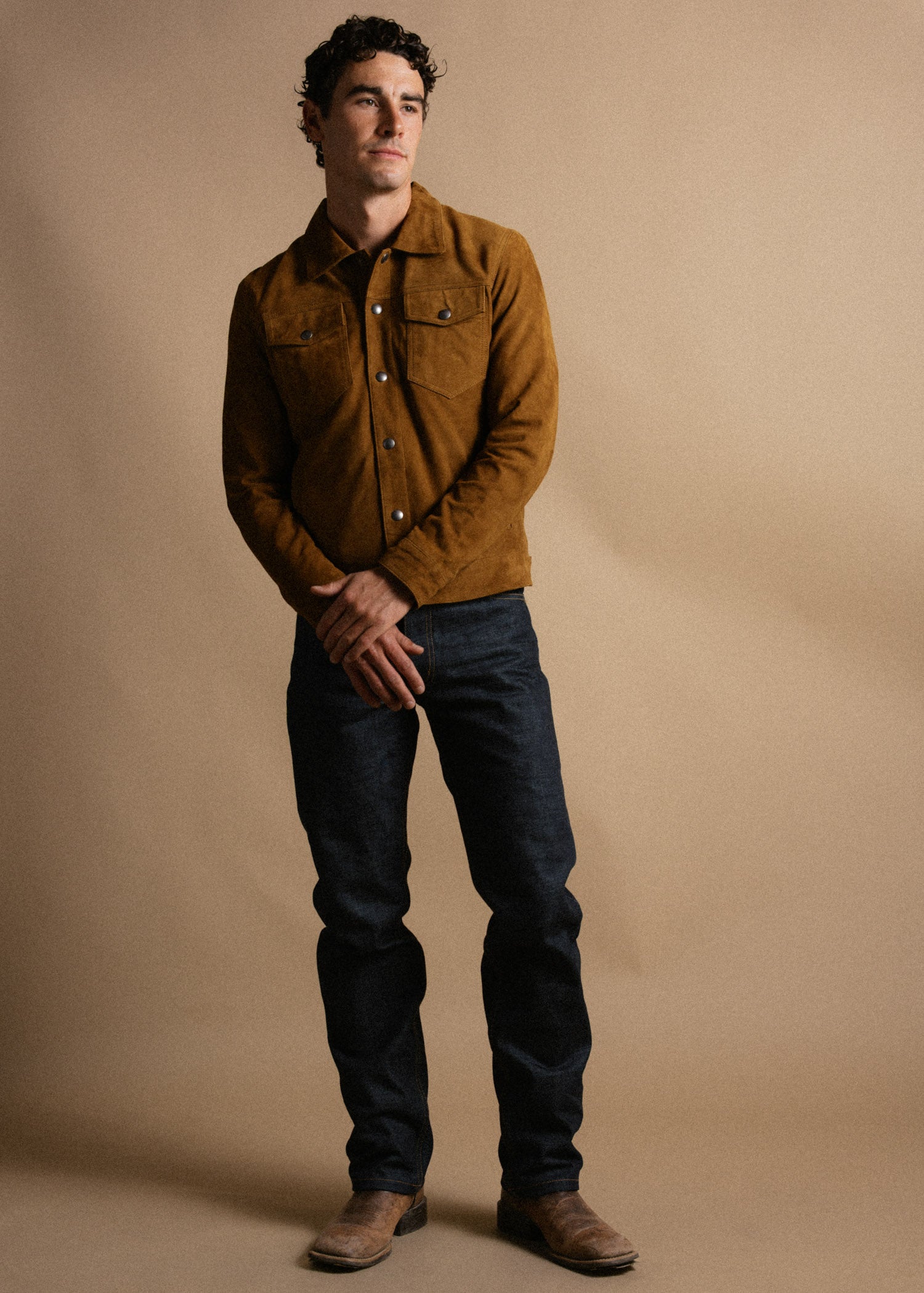 Men Suede Jacket | Brown, Green & Black Styles – Iron & Resin