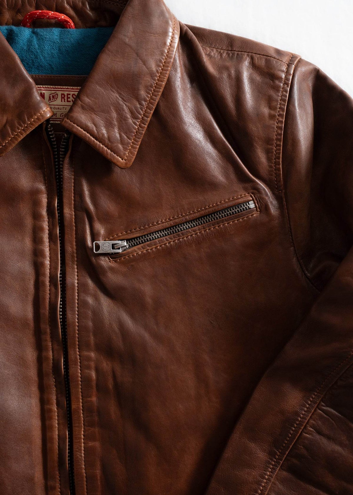 Gambler Cow Leather Jacket - Iron & Resin
