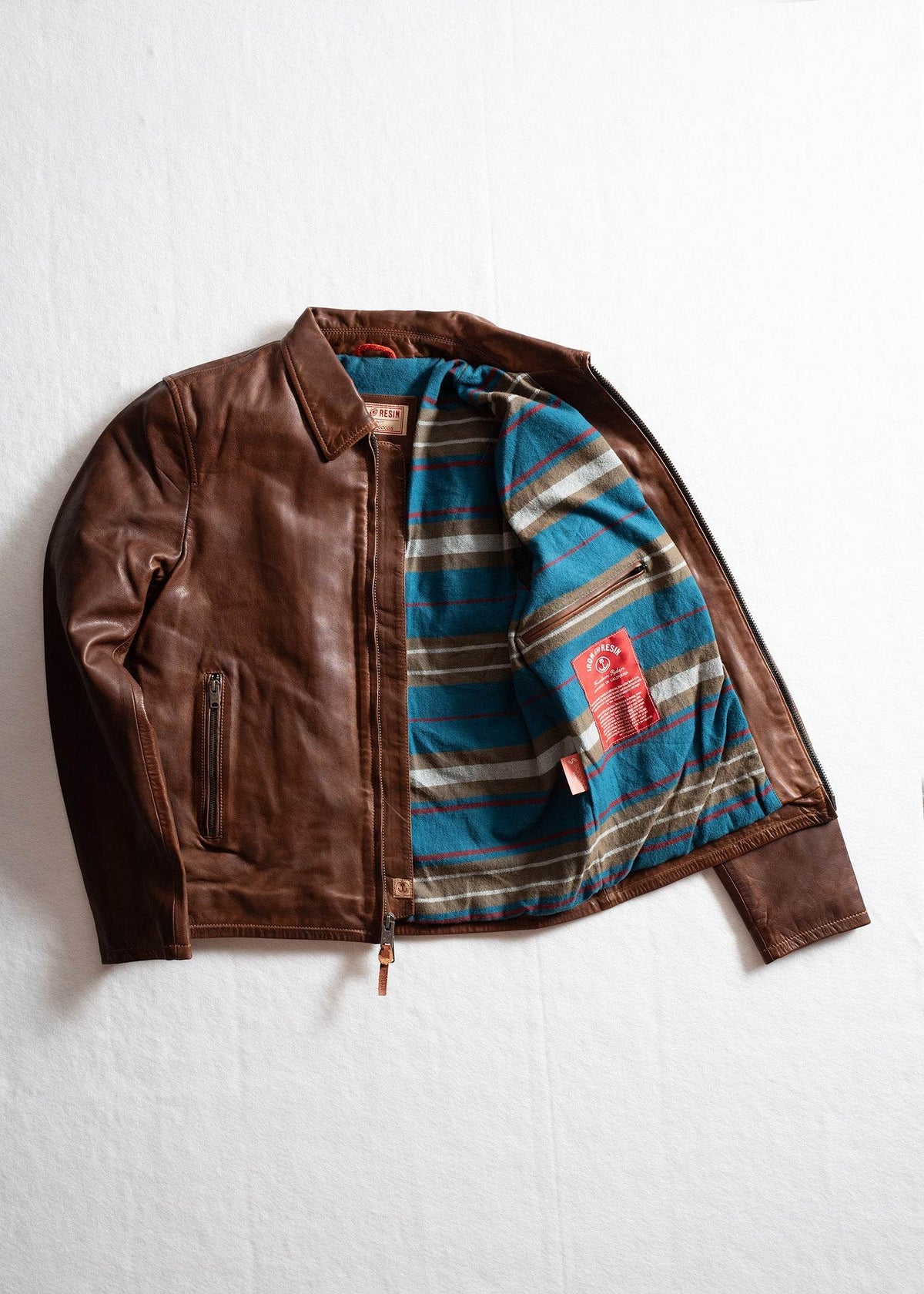 Gambler Cow Leather Jacket - Iron & Resin