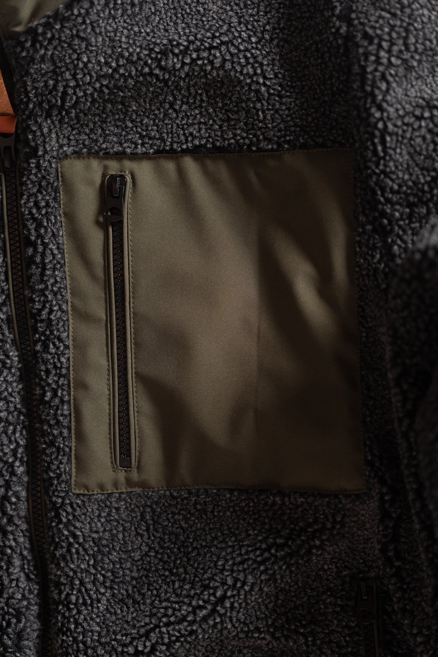 Polyester Sherpa General Jacket – Iron & Resin