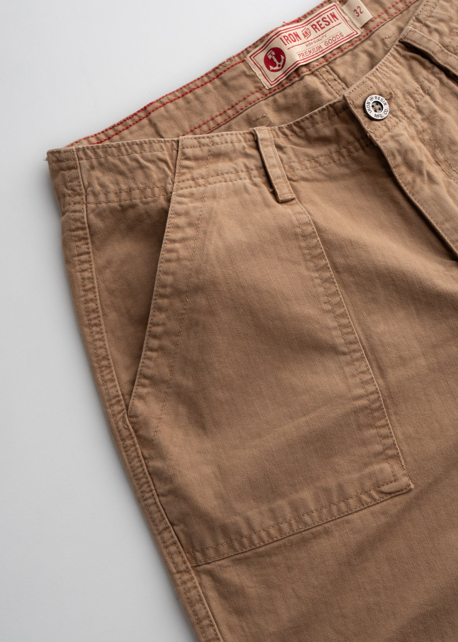 Herringbone Shorts for Men | Brigade Fatigue Short – Iron & Resin