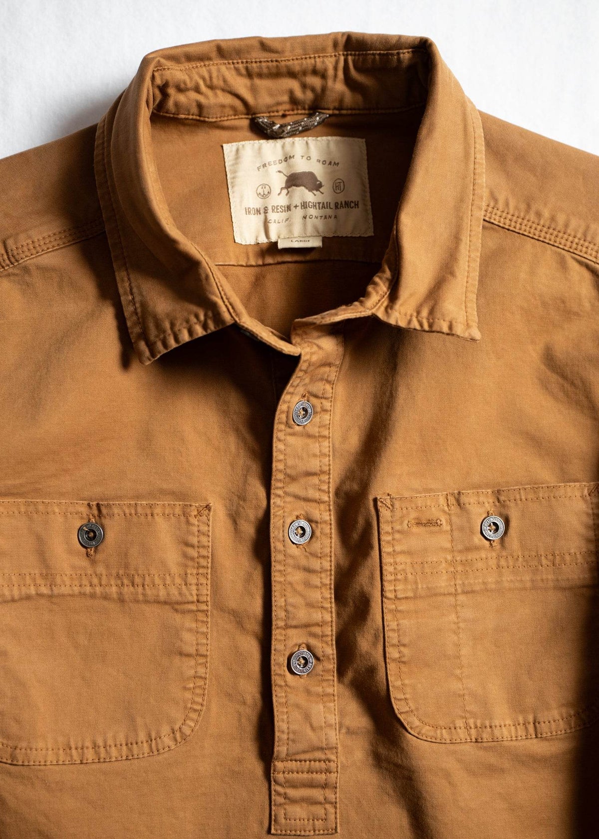 Hightail X INR: Popover Shirt - Iron & Resin