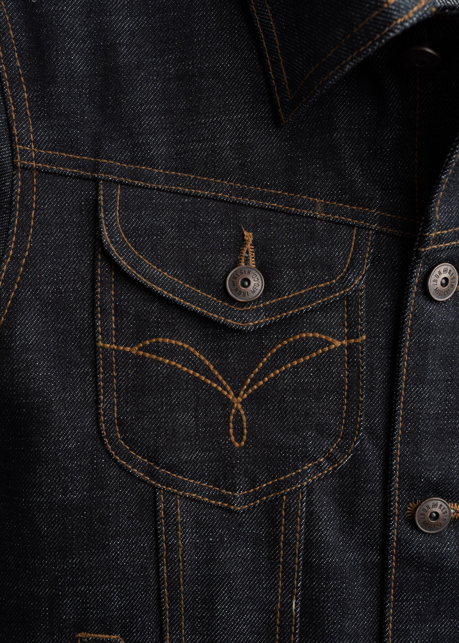 Haymaker Jacket Dark Wash Denim Jacket Men – Iron & Resin