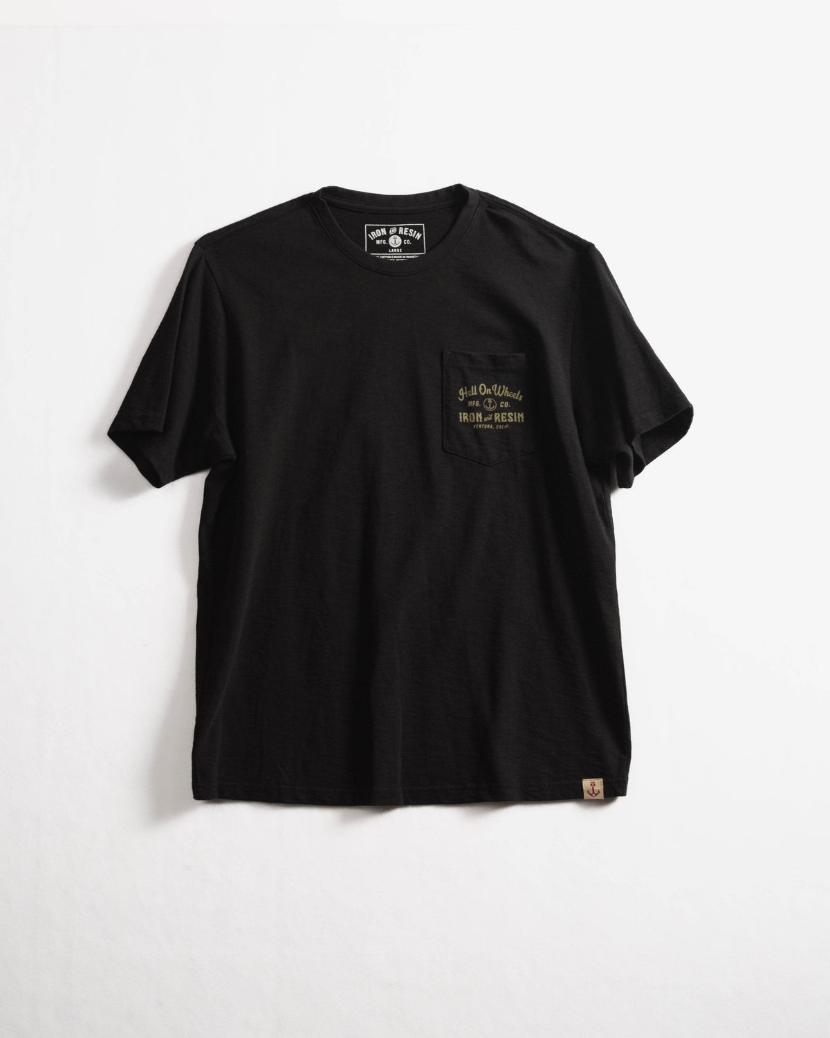 Hell On Wheels Pocket Tee - Iron & Resin