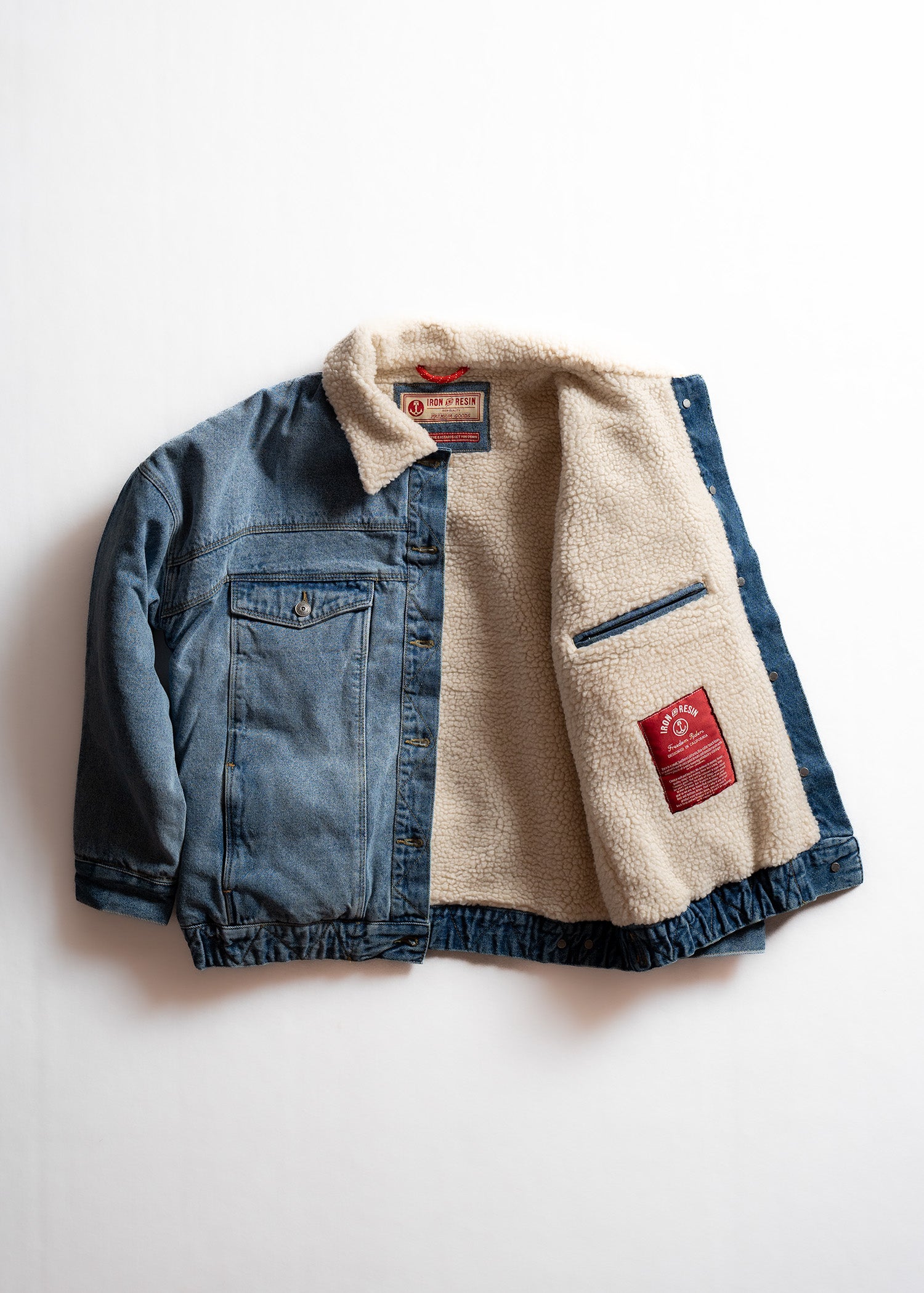Lisa Jacket | Women's Sherpa Denim Jacket – Iron & Resin