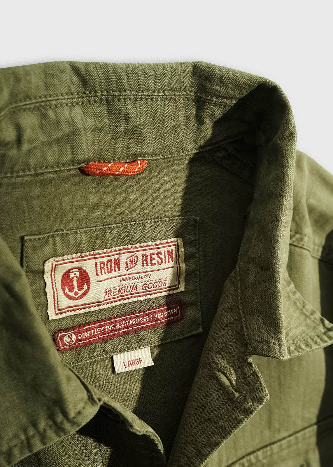 Herringbone Military Jacket - Iron & Resin