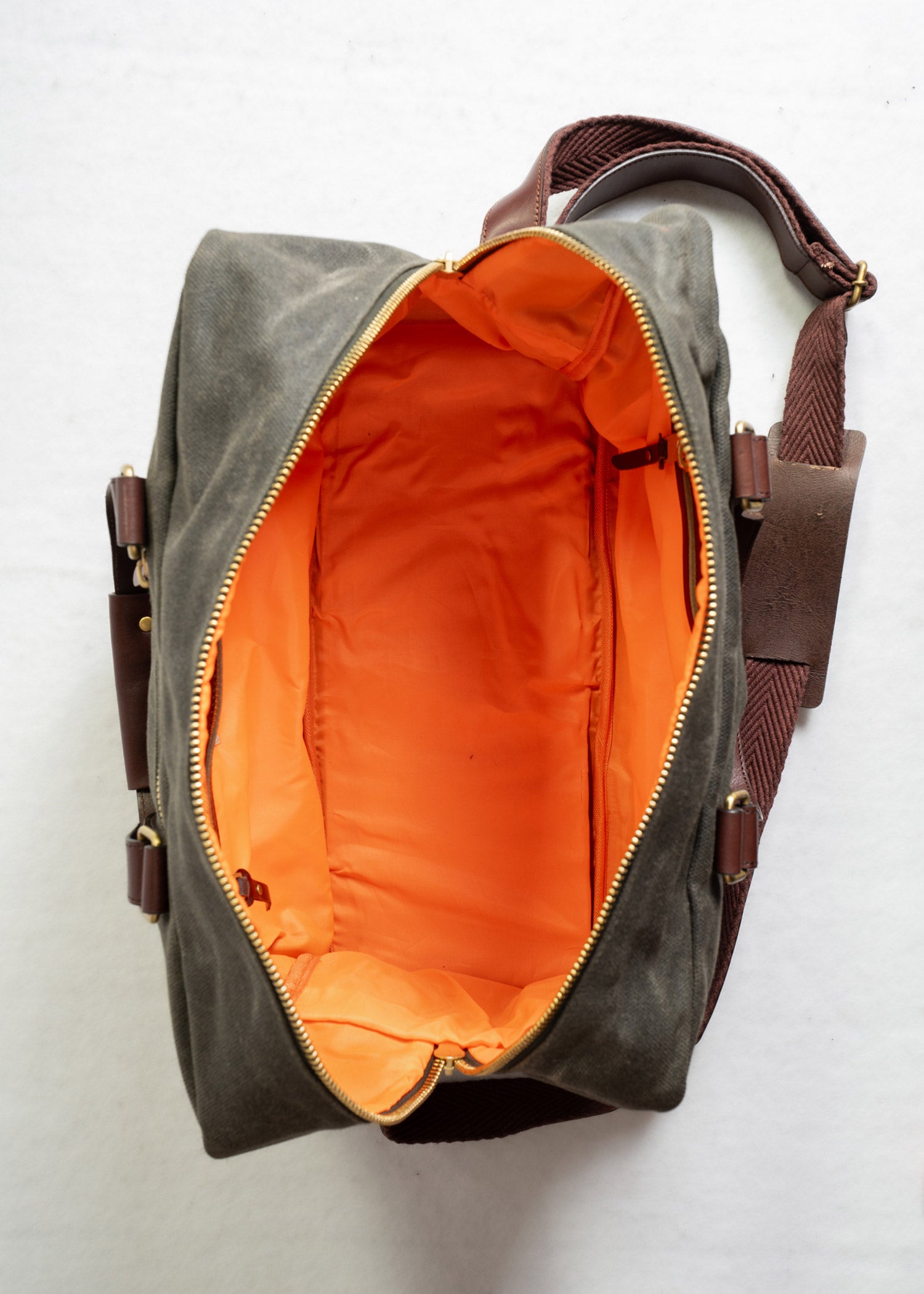 braun men's travel grooming bag with canvas handle Waxed Canvas Bag