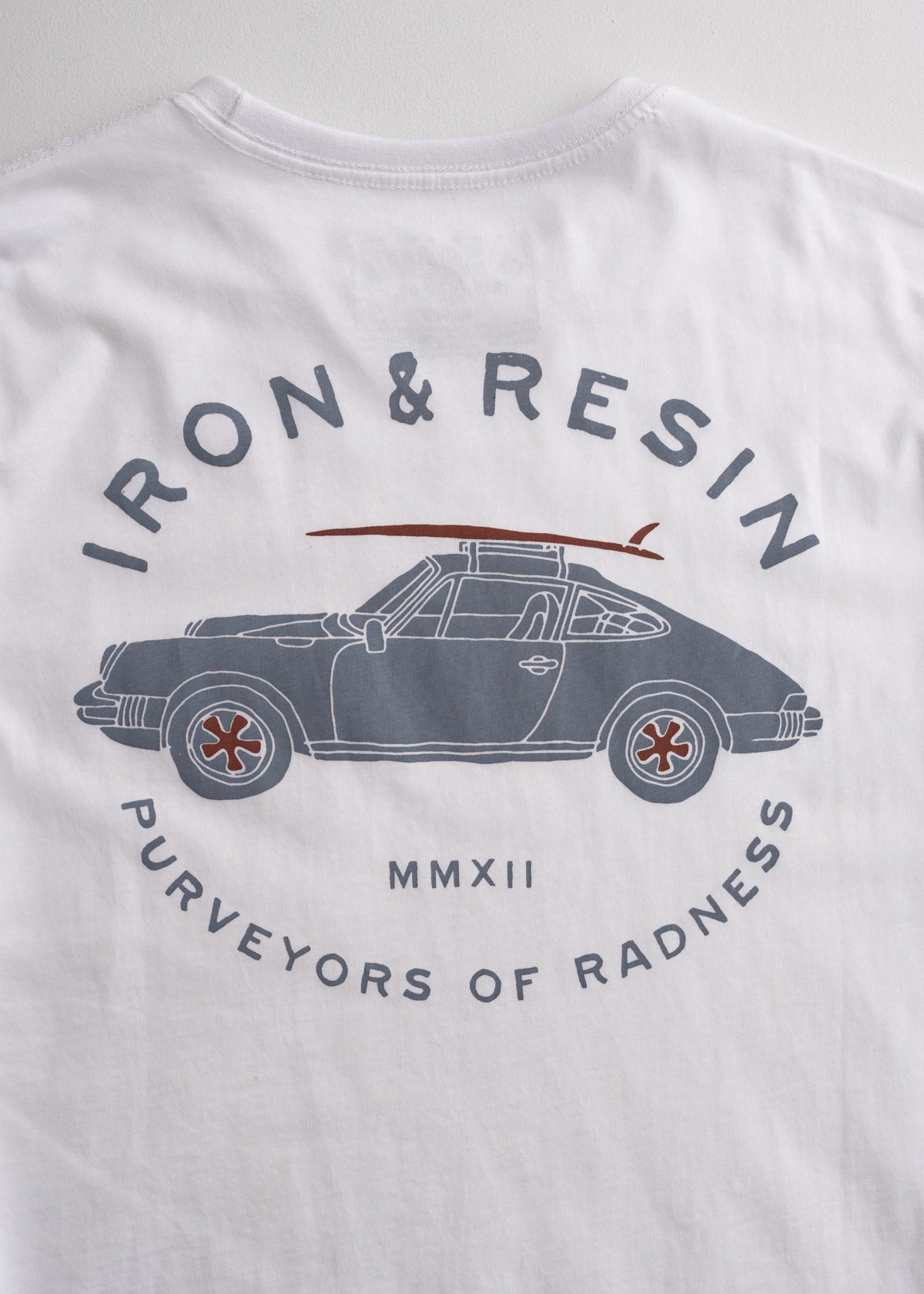 Men’s organic cotton t-shirt in White, with custom graphic print, chest pocket and soft feel, lightweight everyday tee