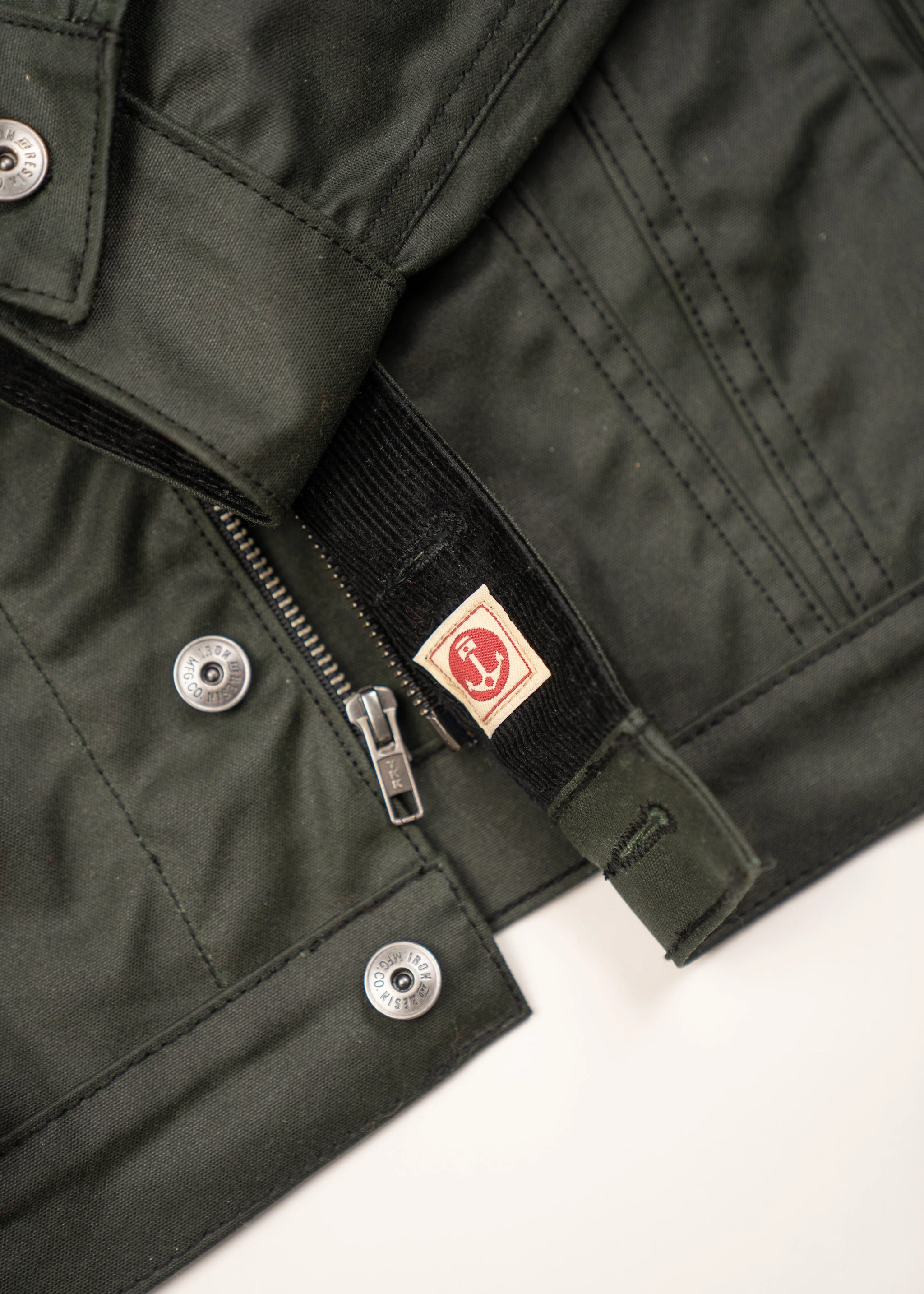 Racing Green Jacket | Waxed Canvas with Corduroy Collar – Iron & Resin Racing Green Jacket | Waxed Canvas with Corduroy Collar – Iron & Resin