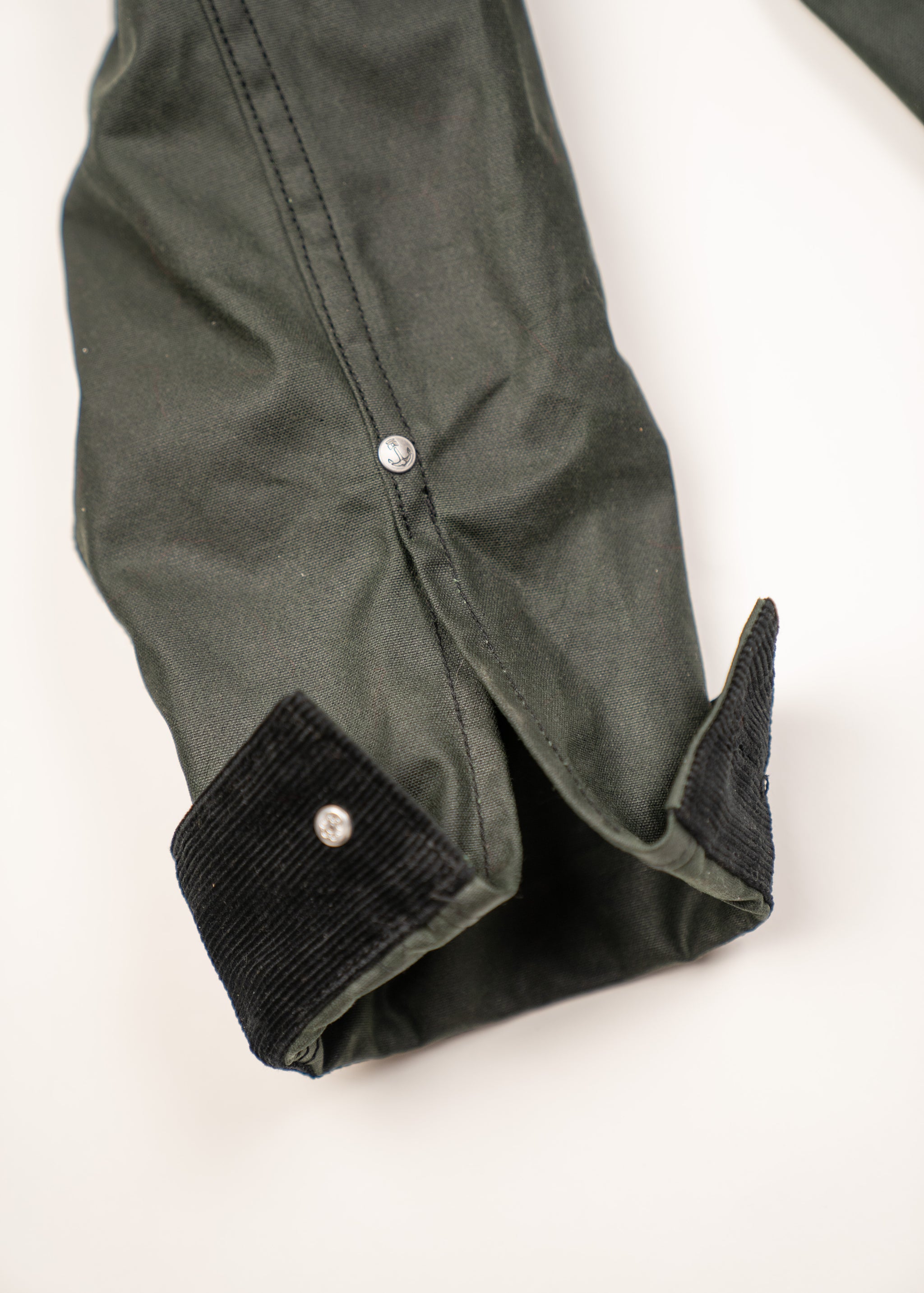 Iron and resin waxed jacket sales