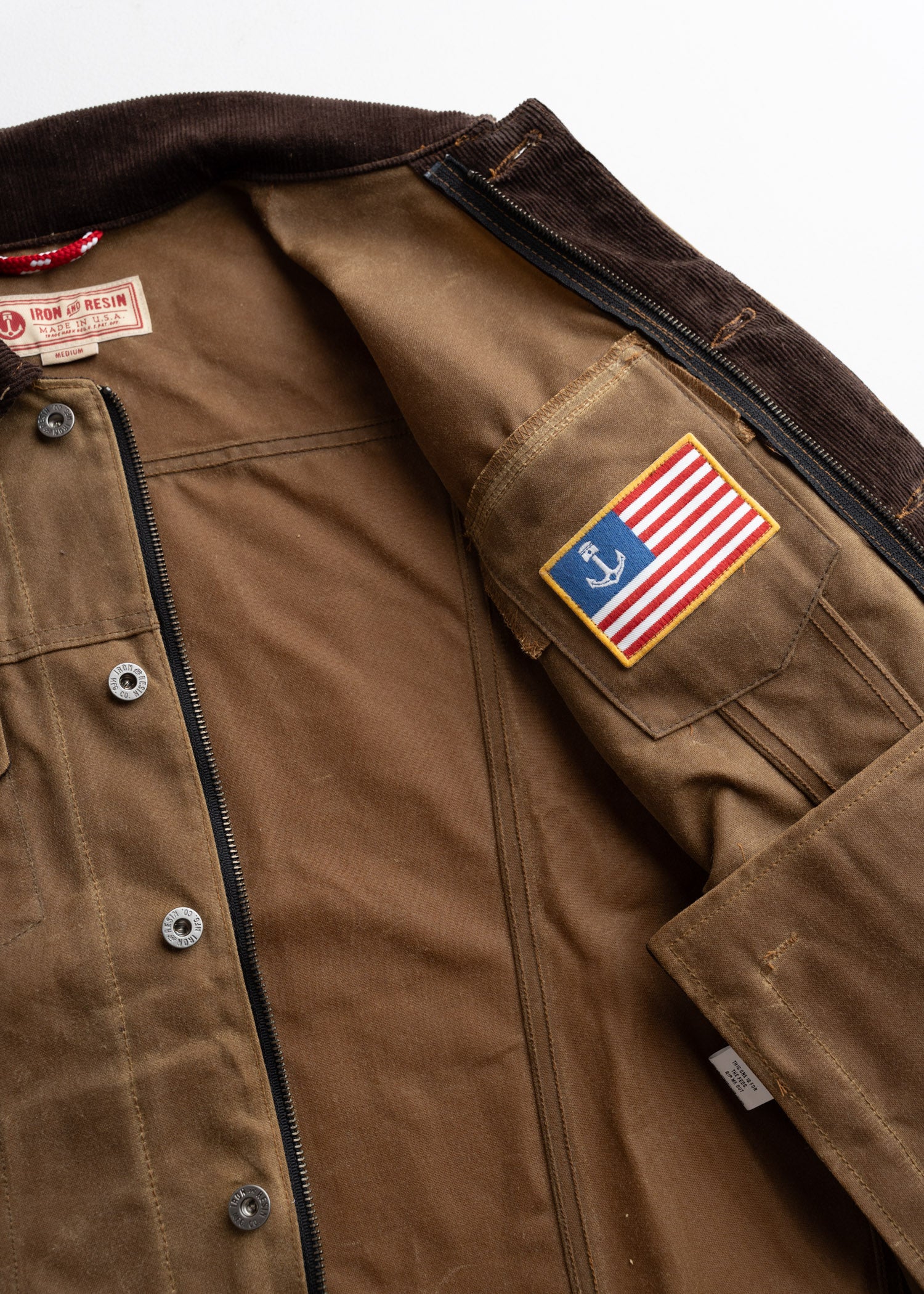 Rambler Jacket | Iron & Resin Canvas Jacket with Corduroy Collar