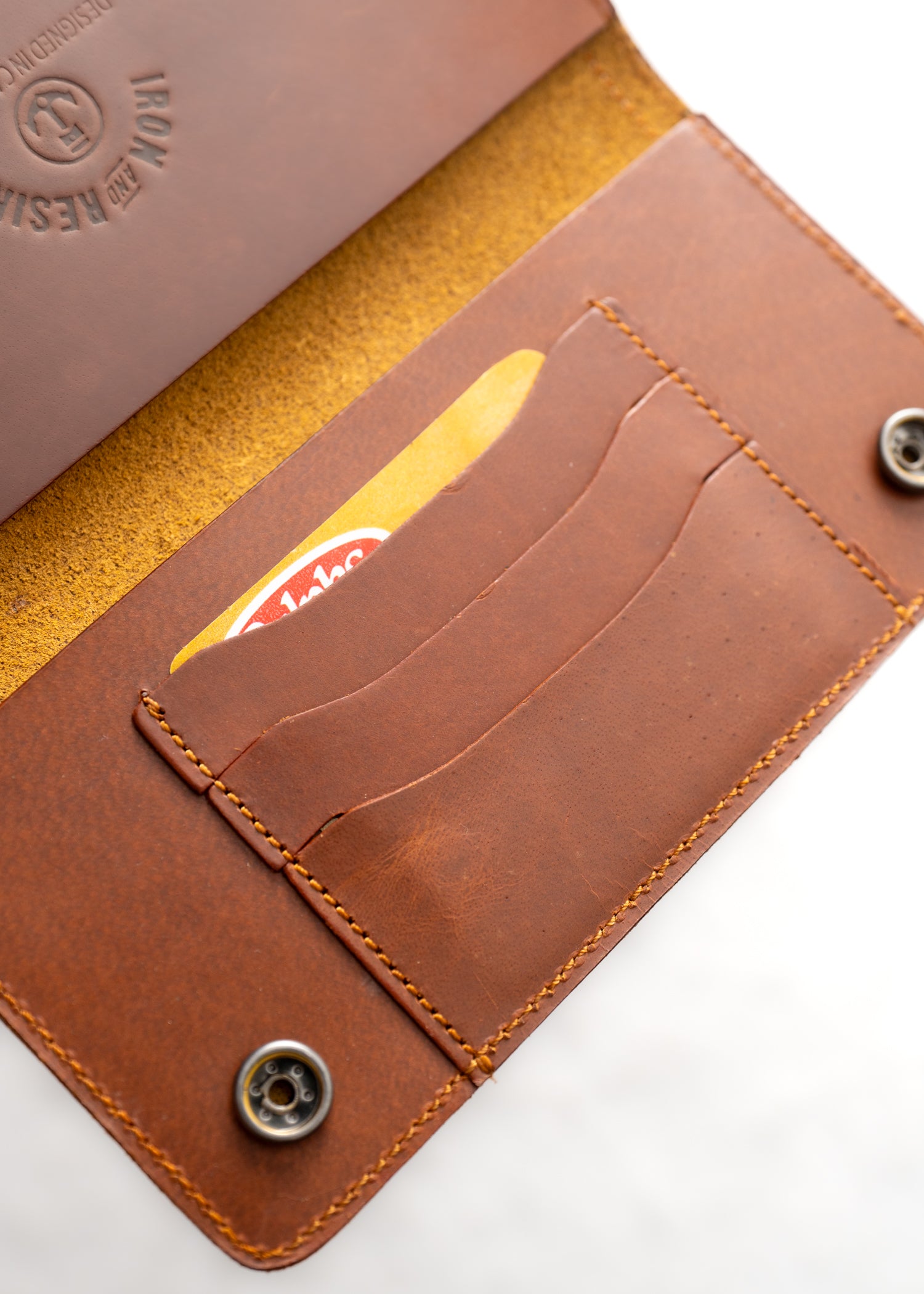 Trucker Wallet | Men's Long Brown Leather Wallet – Iron & Resin