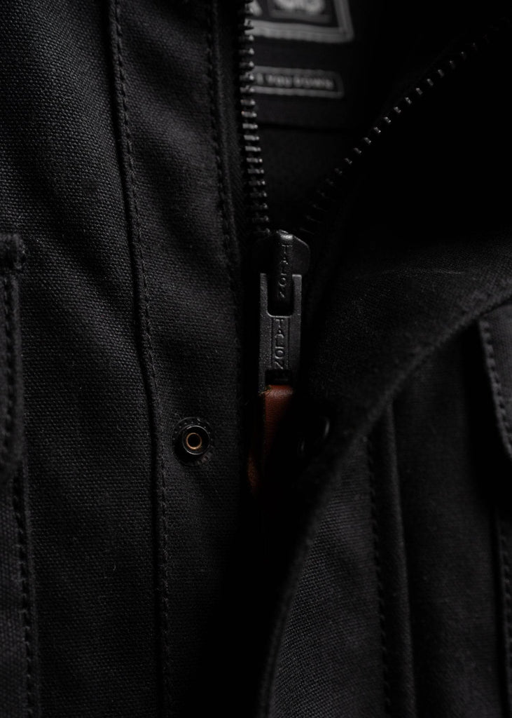 INR x VAHNA Jacket | Waxed Canvas Motorcycle Jacket – Iron & Resin