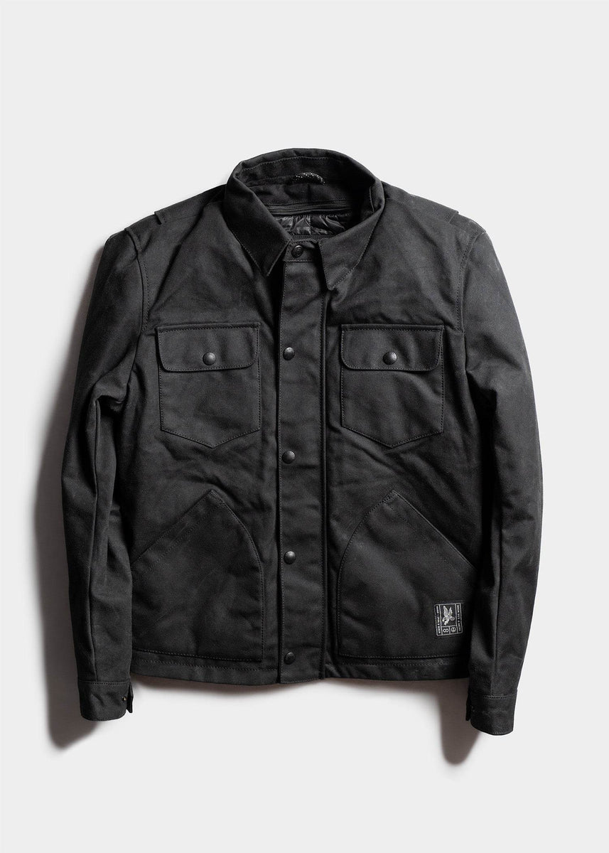 INR x VAHNA Jacket | Waxed Canvas Motorcycle Jacket – Iron & Resin