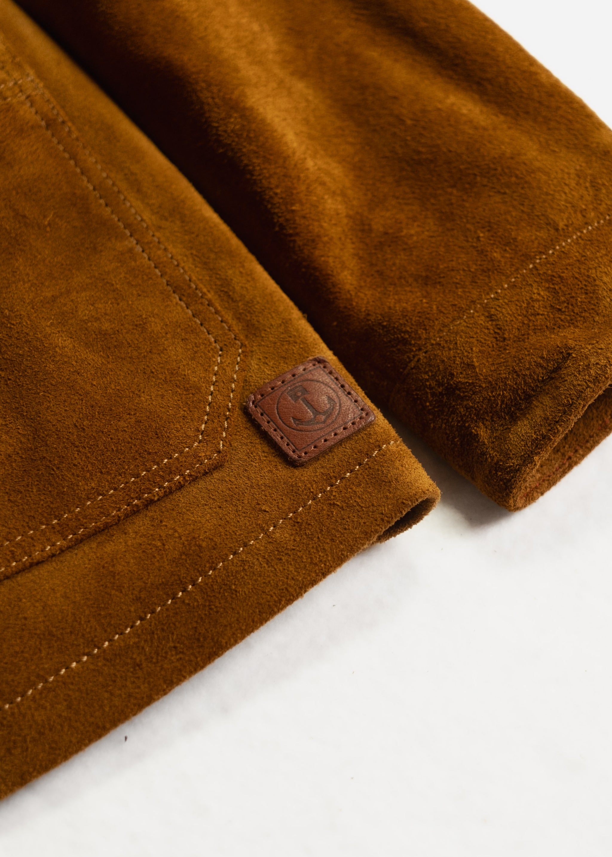 Warren Buffalo Leather Jacket | Roughout Chore Coat – Iron & Resin