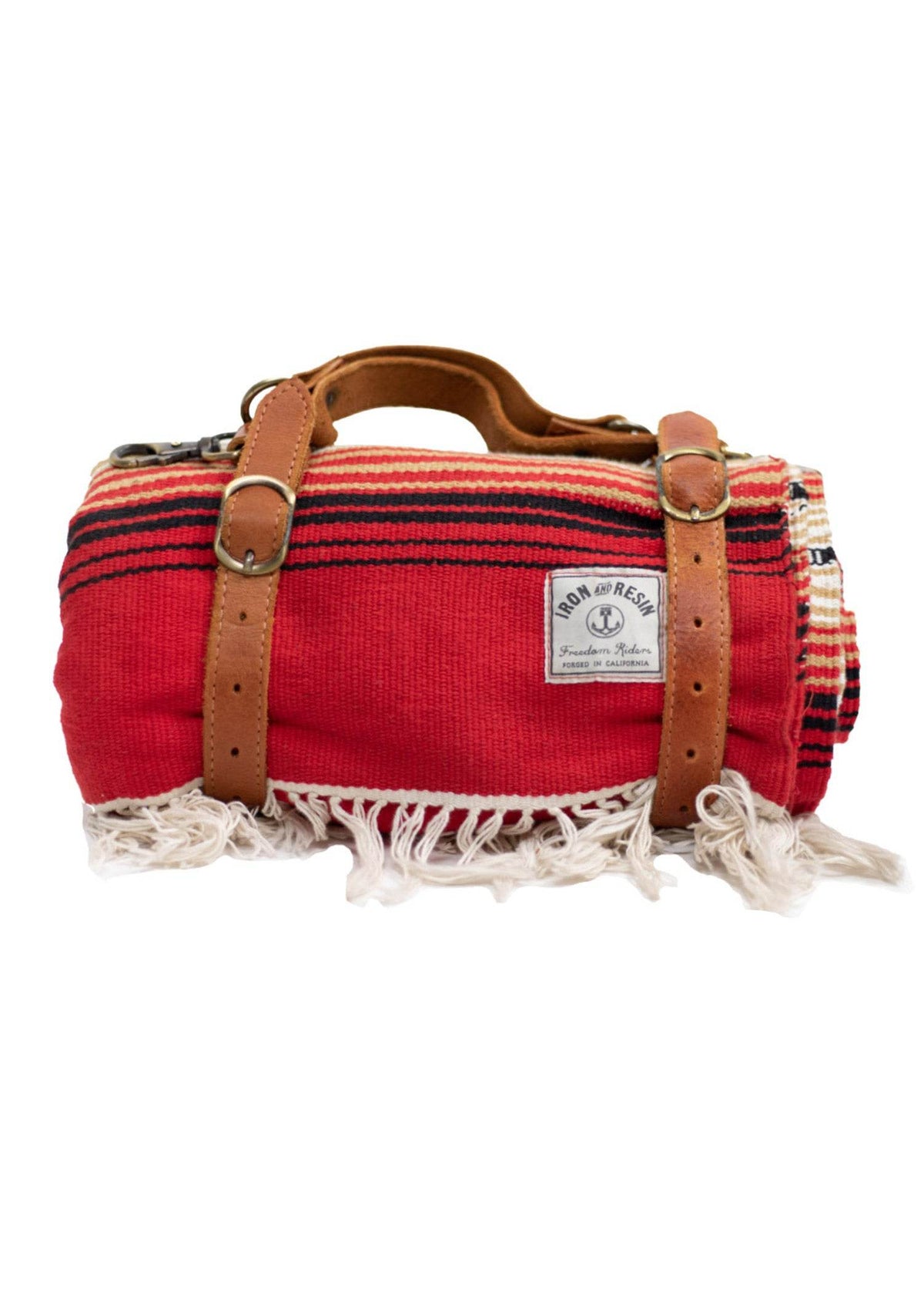 blanket roll backpack leather Tooled & cowhide rolling Genuine tooled leather Leather Blanket Roll