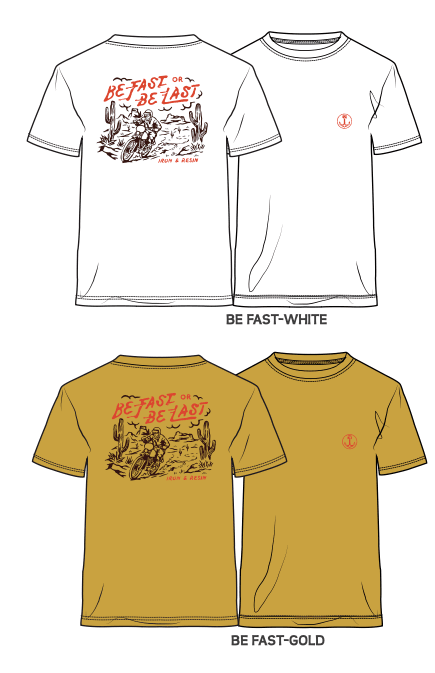 Be Fast Tee - Iron & Resin