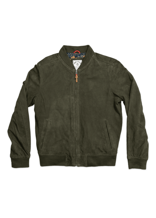 【JOY GRYSON】★Suede Bomber Jacket Goat Suede Bomber Jacket – Iron & Resin