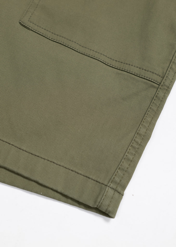 Iron & Resin - Brigade Shorts Olive, Bedford Cord Detail
