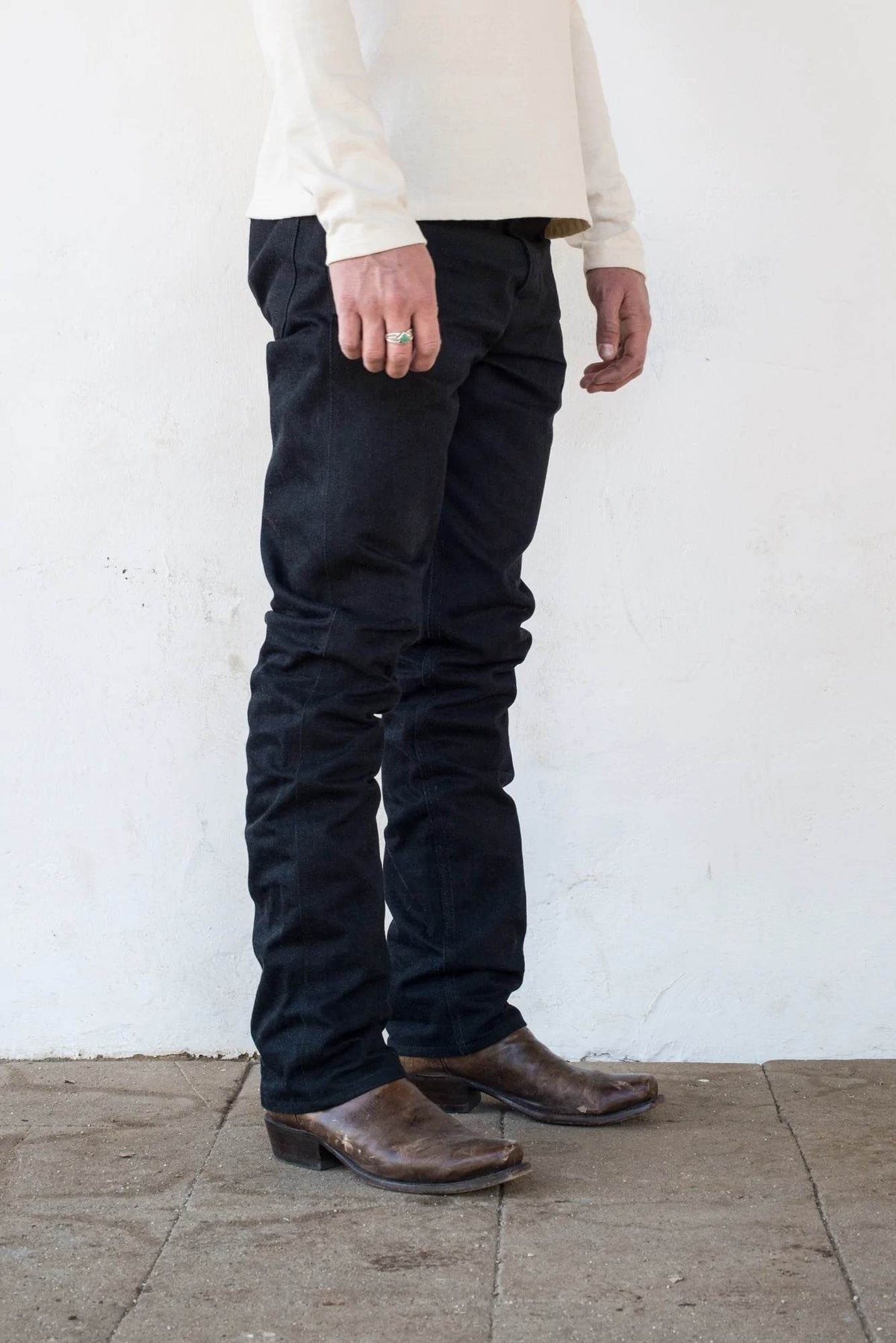 Freenote Wilkes Western Cut 15 oz. Blue Brown - Iron & Resin